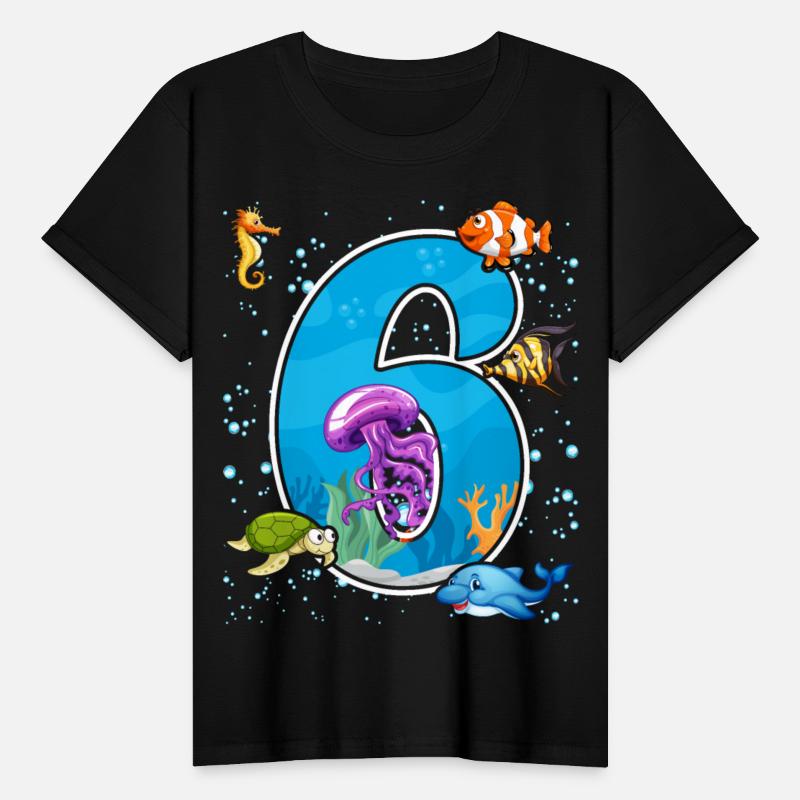 6th birthday Aquarium Fish lover 6 Year Old Sea