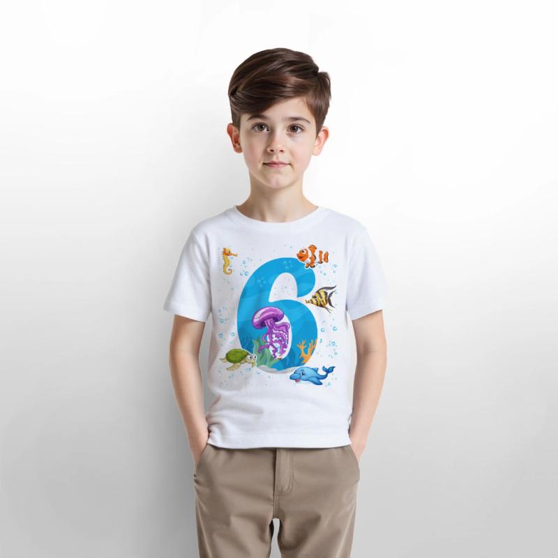 6th birthday Aquarium Fish lover 6 Year Old Sea