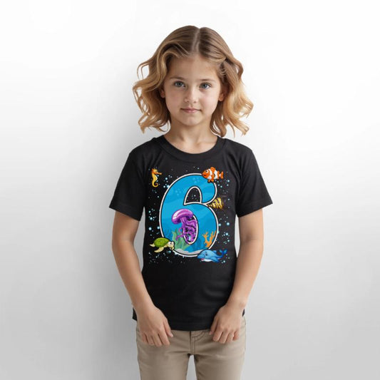 6th birthday Aquarium Fish lover 6 Year Old Sea