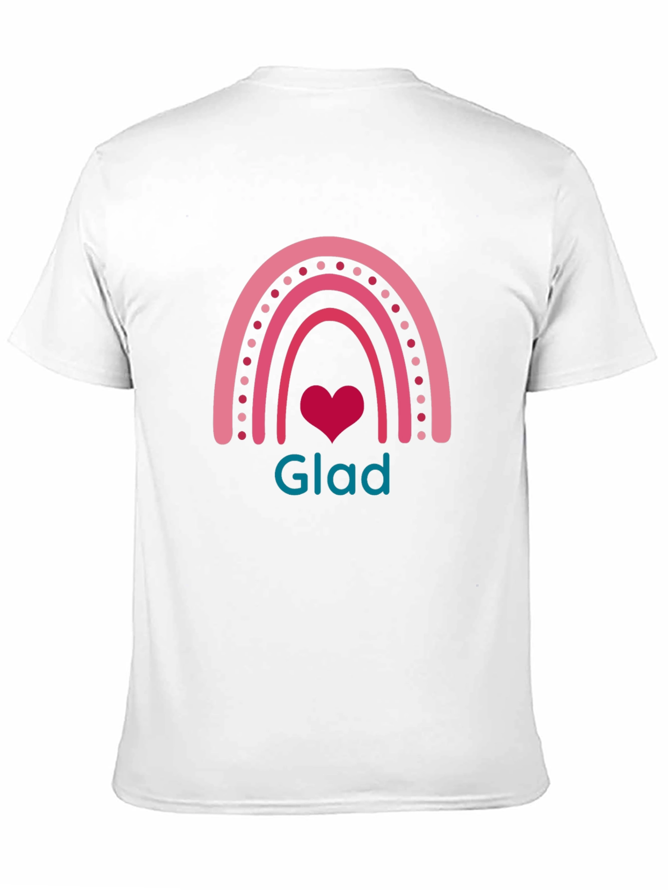 Glad Rainbow Heart Graphic Tee - Unisex