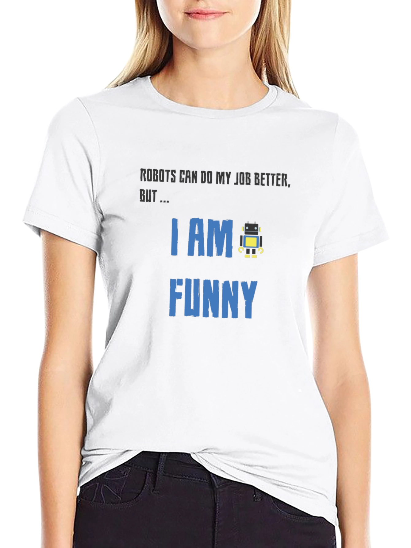 Funny Robot Graphic T-Shirt