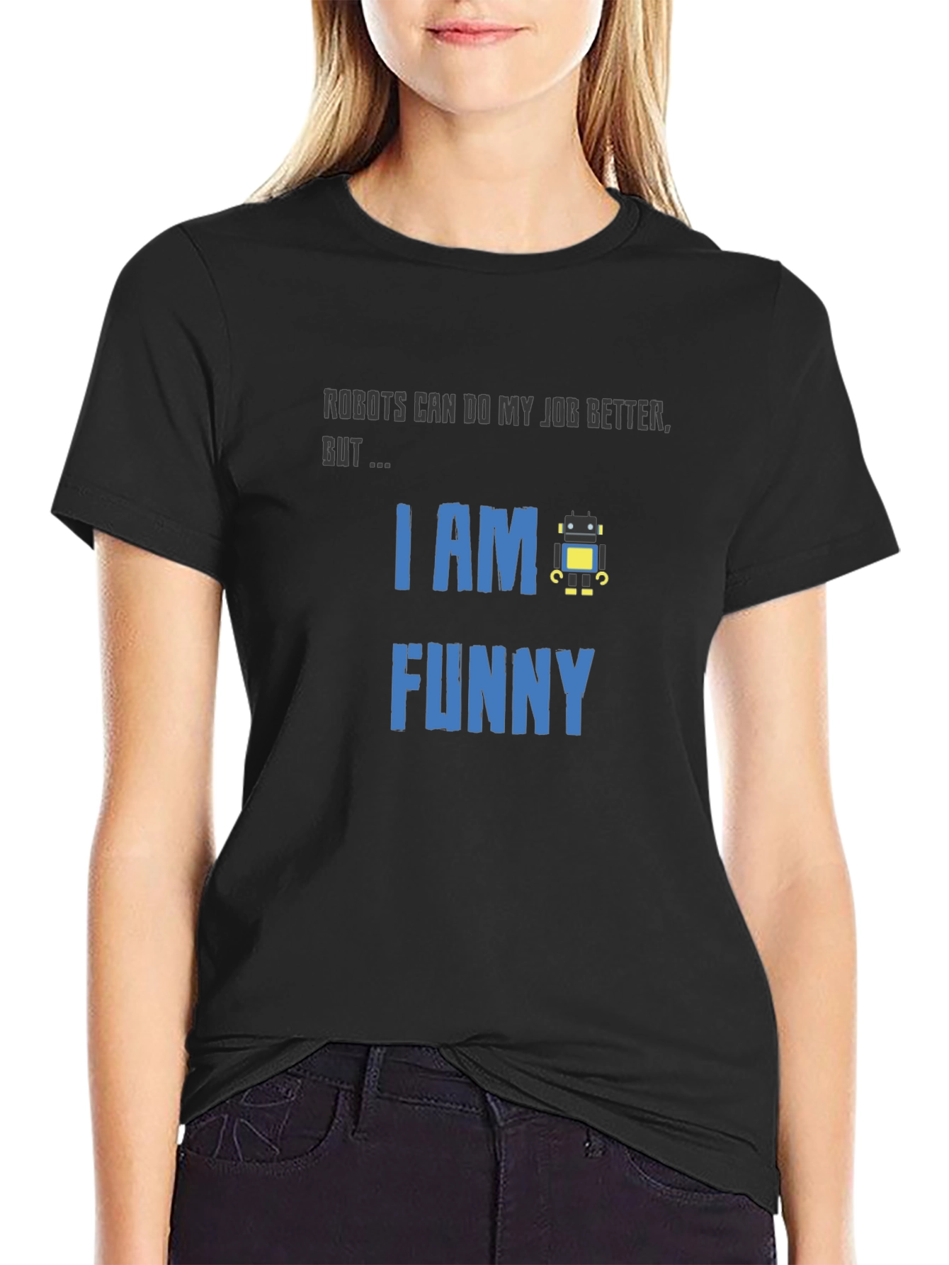 Funny Robot Graphic T-Shirt