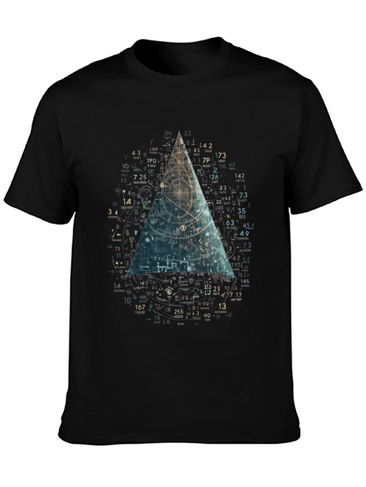 Geometric Blueprint Tee - Modern Graphic T-Shirt
