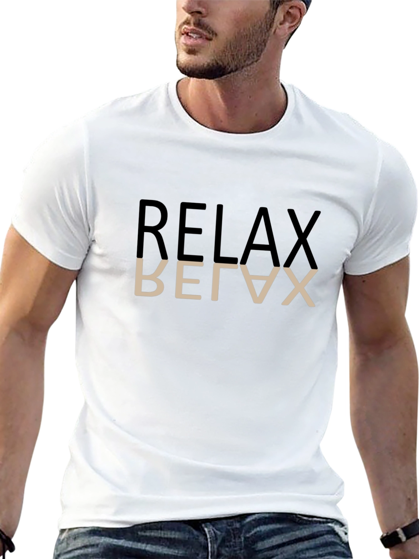 Relax Graphic T-Shirt - Black