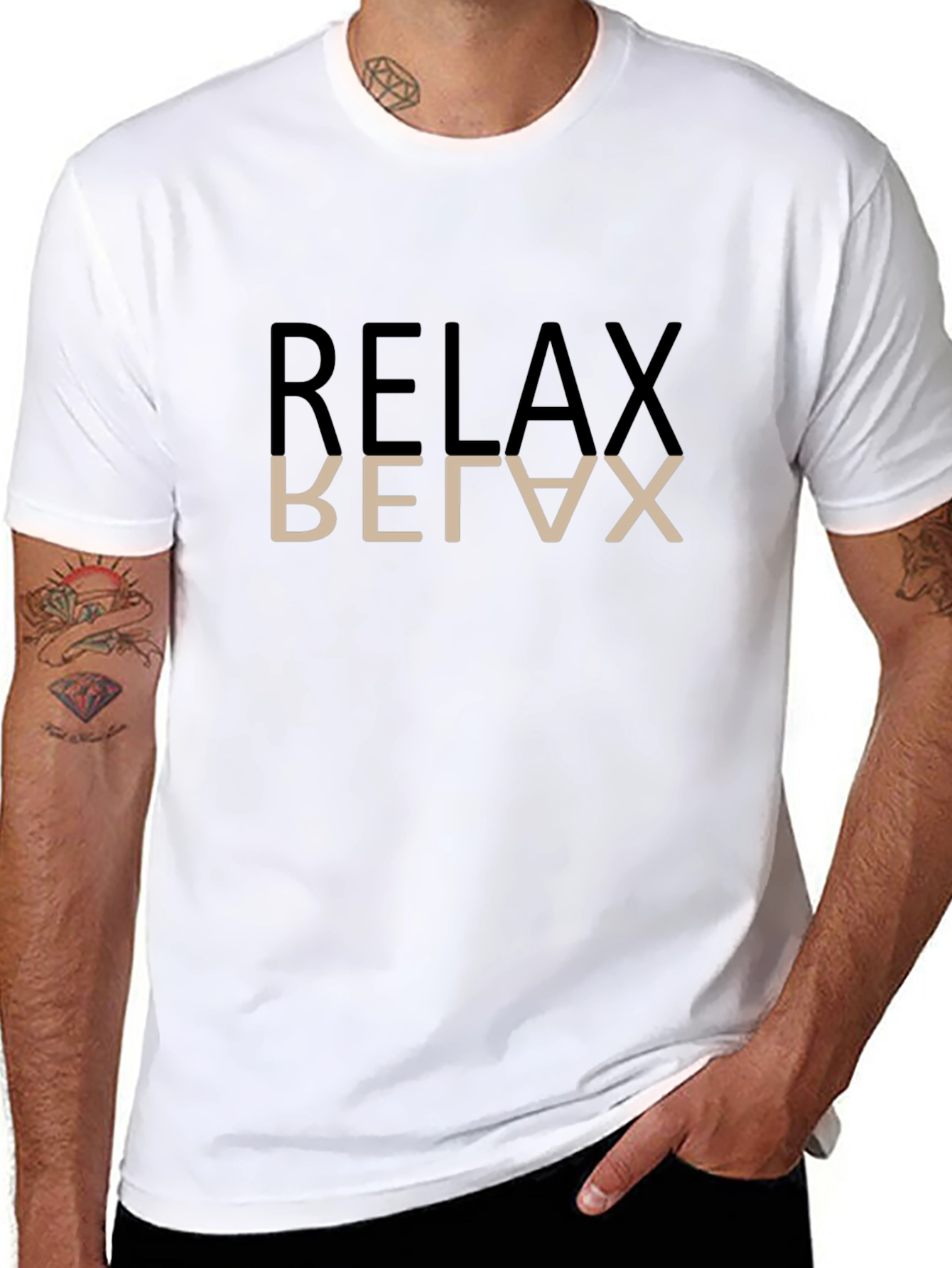 Relax Graphic T-Shirt - Black