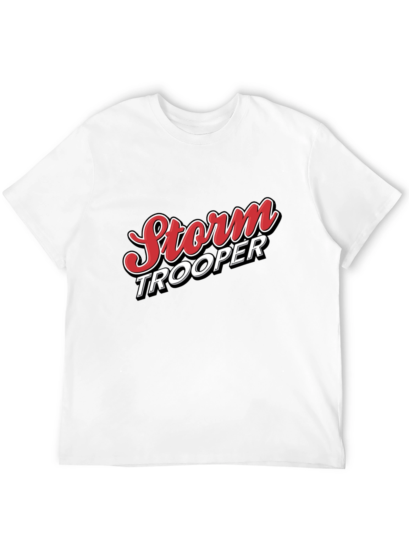 Storm Trooper Graphic Tee - Black Cotton Blend