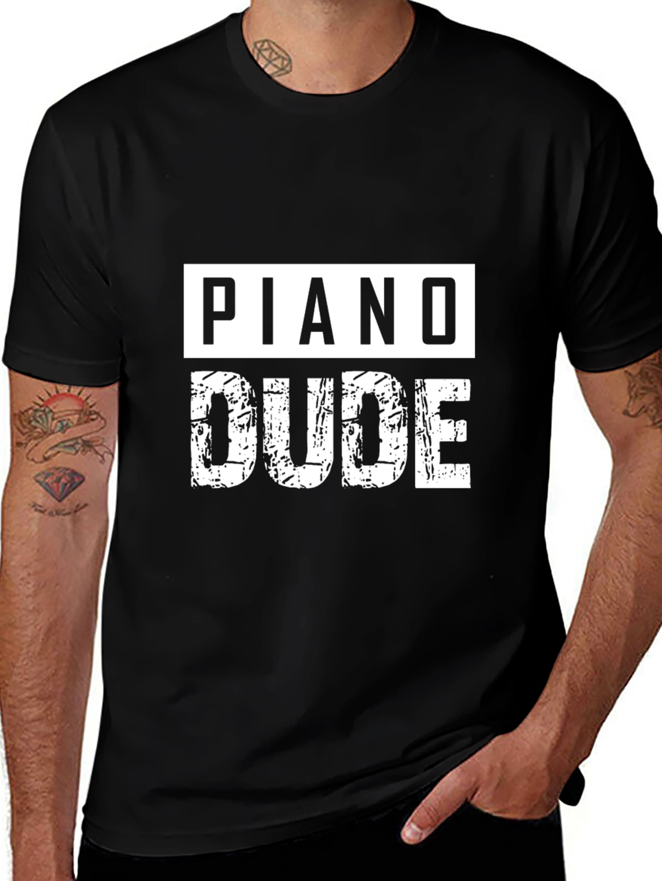 Piano Dude T-Shirt - Cool Music Tee