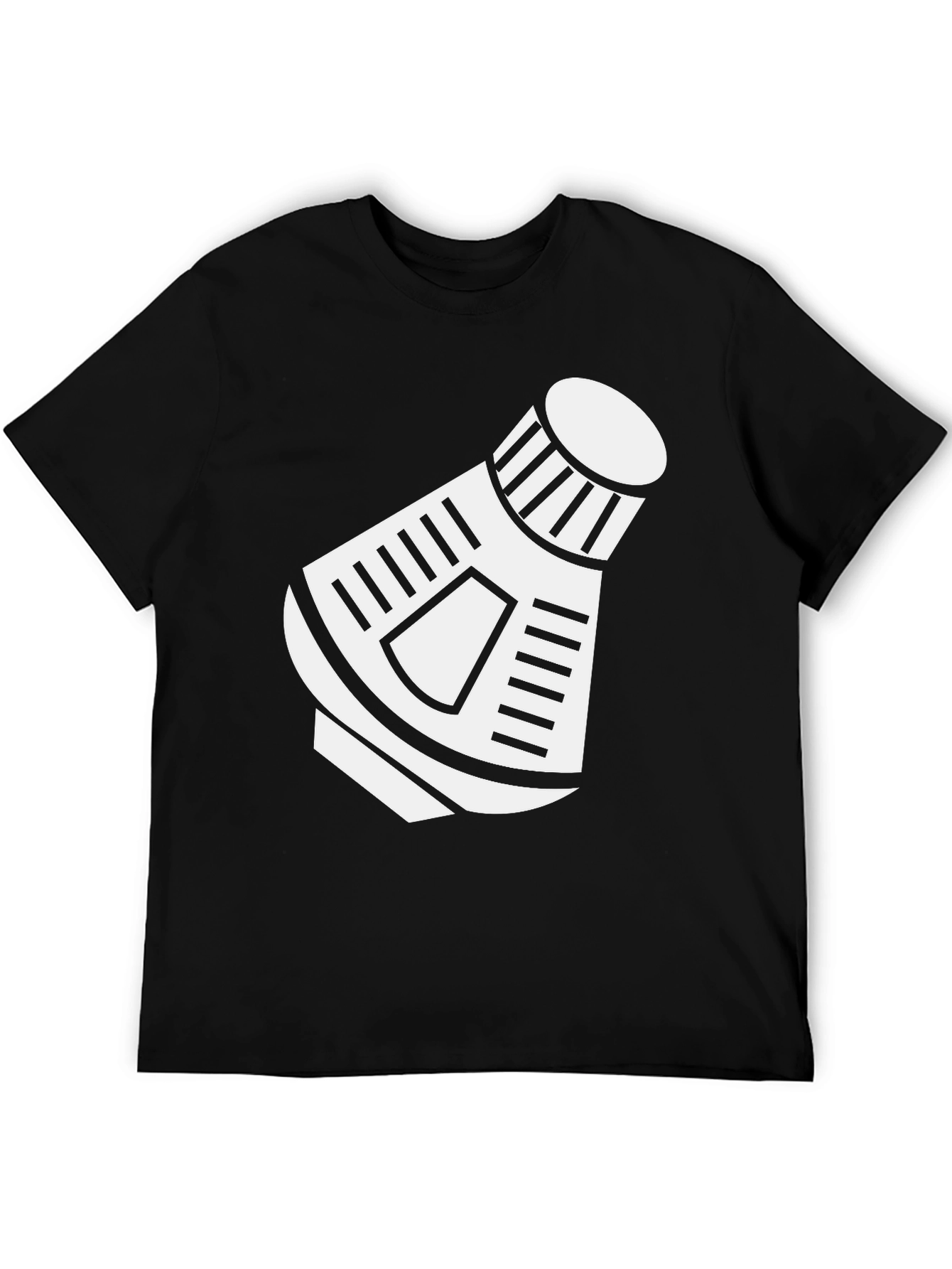 Space Capsule Graphic T-Shirt - Retro Design