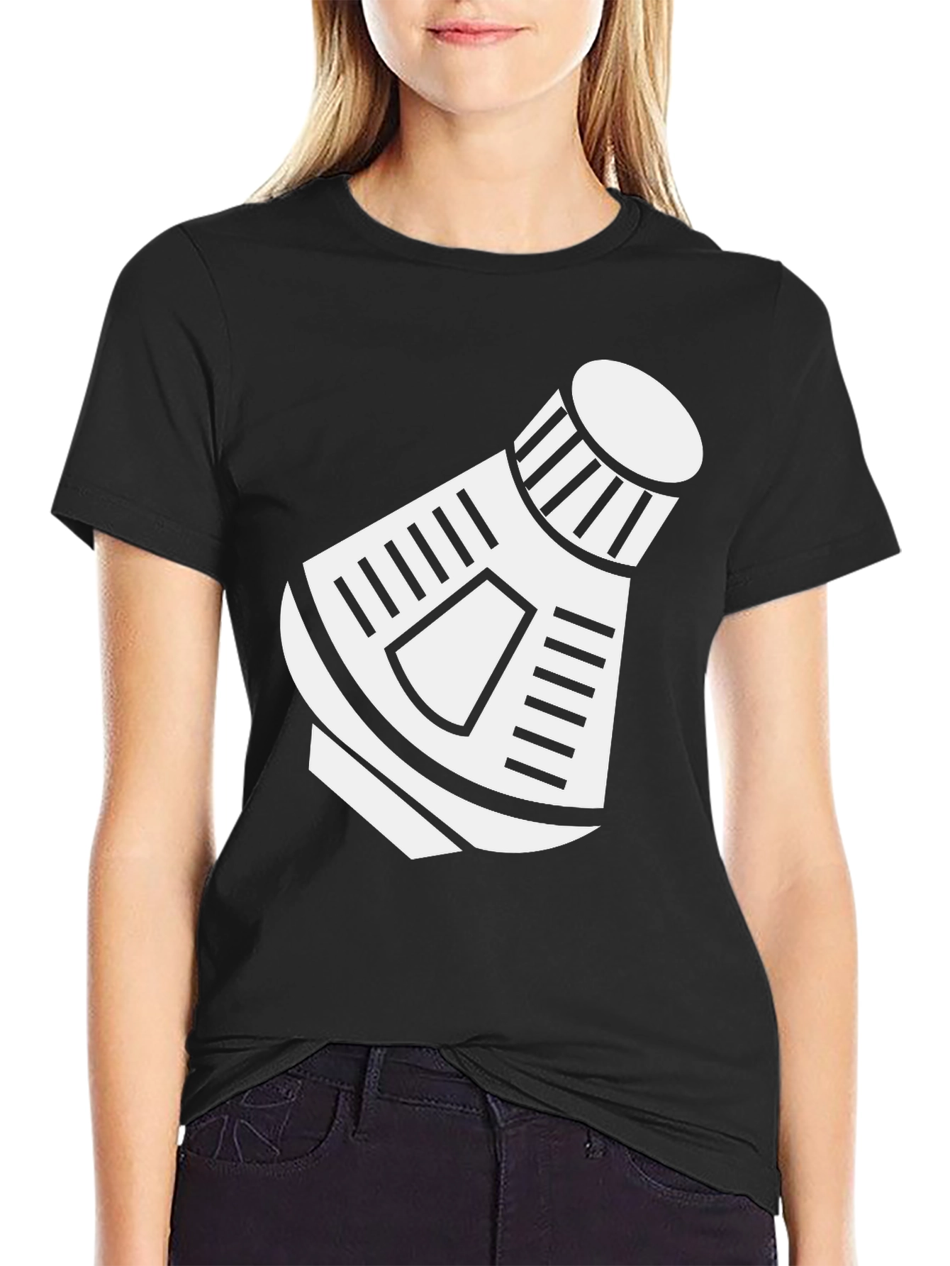 Space Capsule Graphic T-Shirt - Retro Design