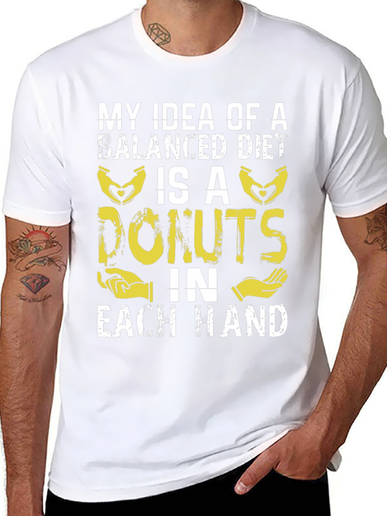 Donut Balanced Diet Graphic Tee