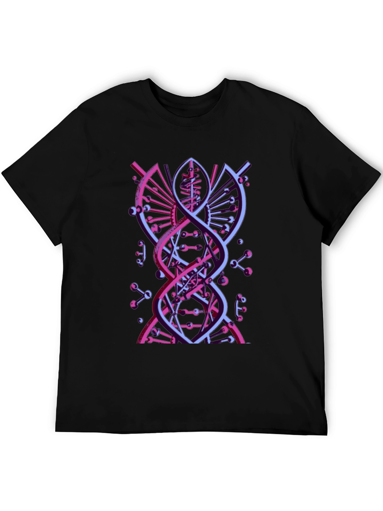 Abstract DNA Graphic Tee - Modern Science Style