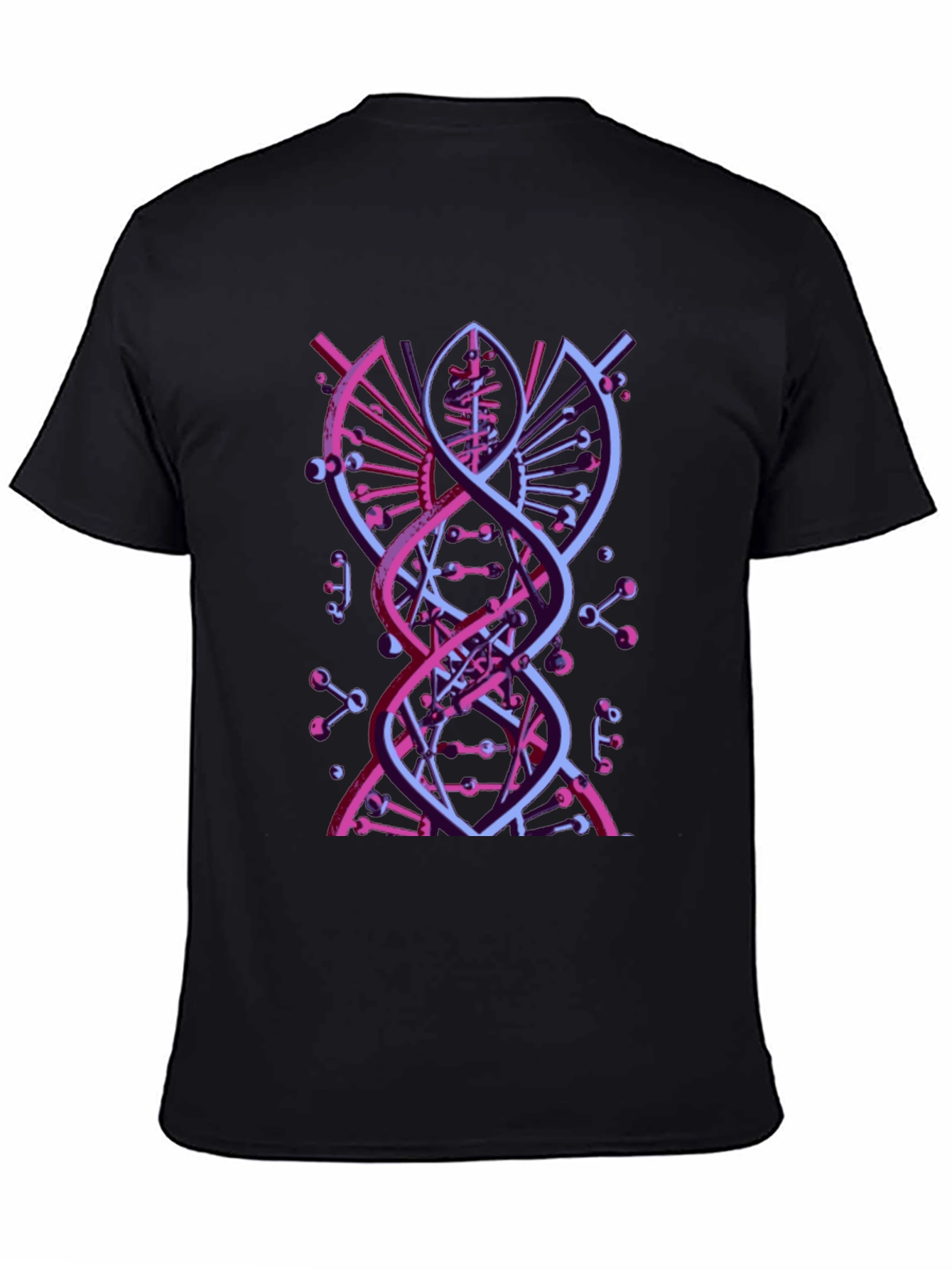 Abstract DNA Graphic Tee - Modern Science Style
