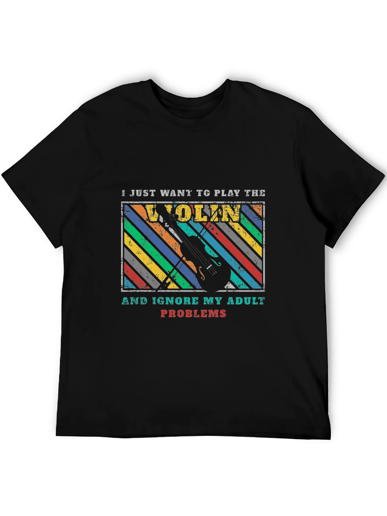 Violin Player Adult Problems T-Shirt