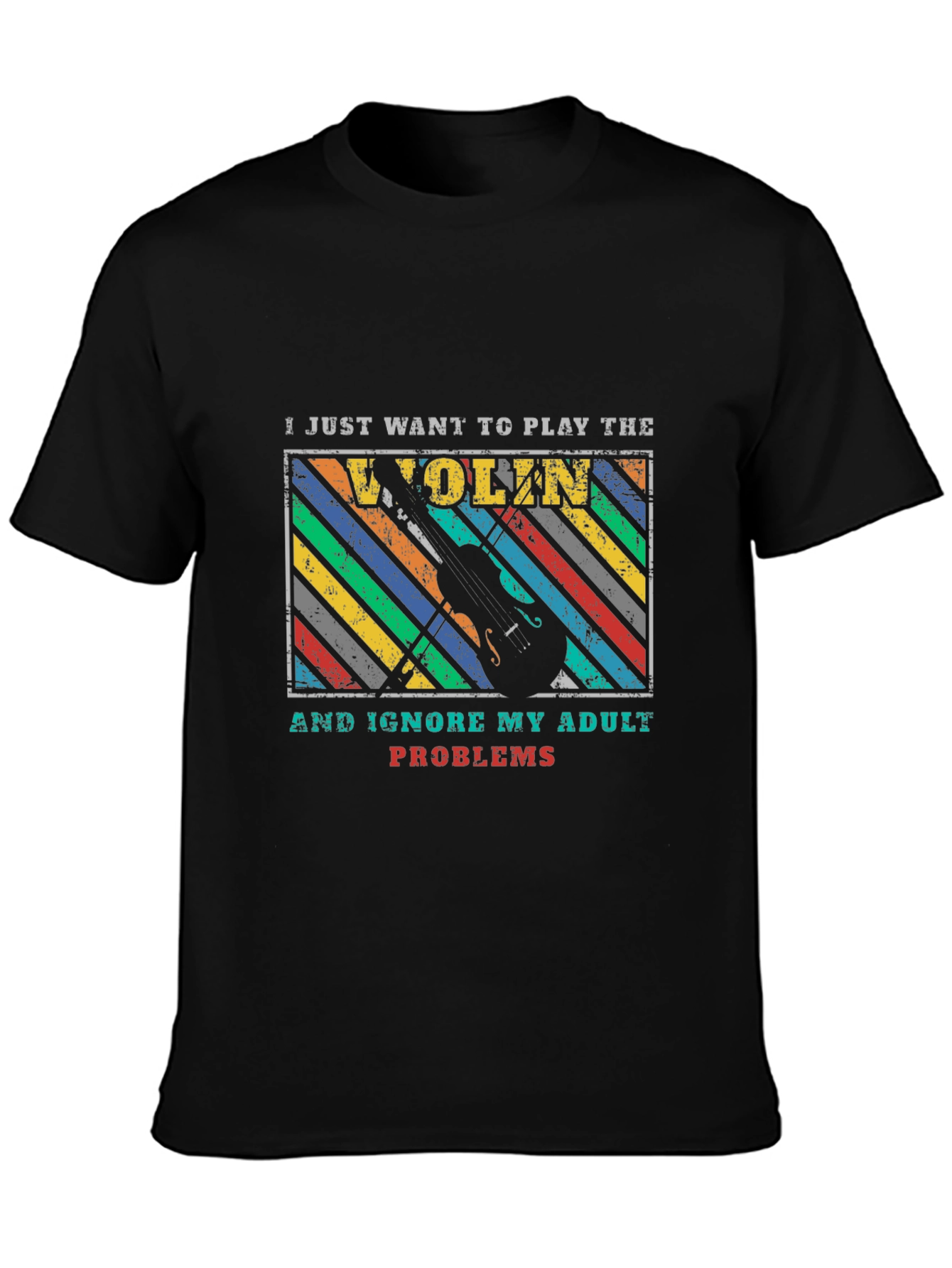 Violin Player Adult Problems T-Shirt