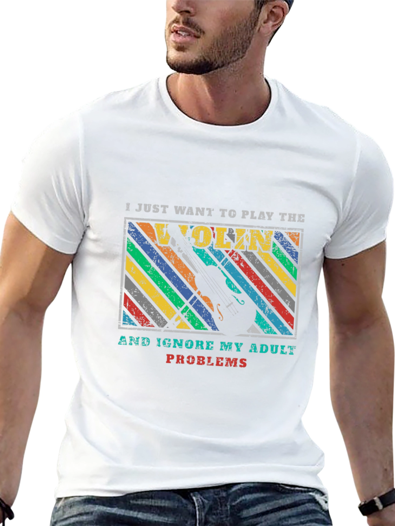 Violin Player Adult Problems T-Shirt