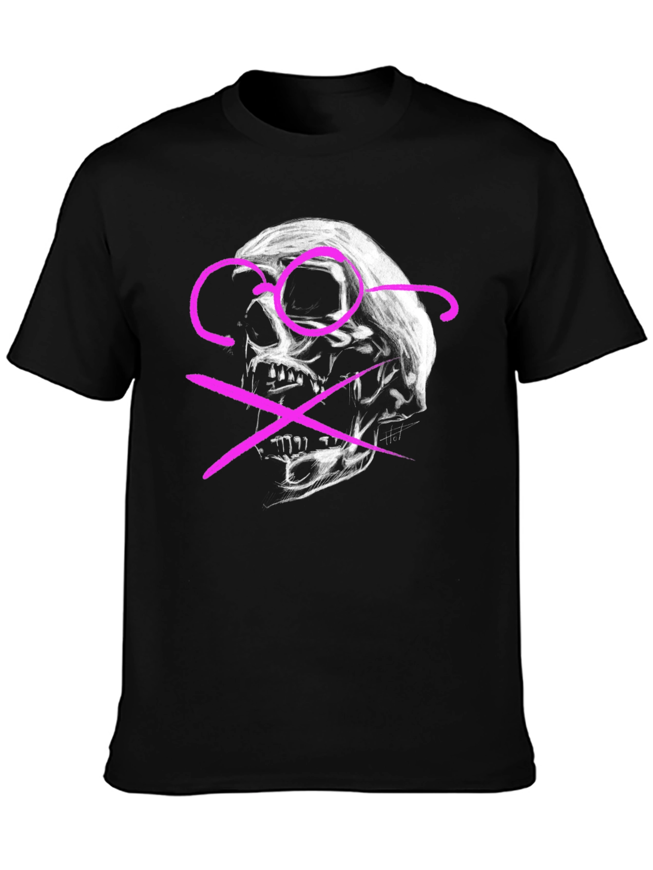 Edgy Skull Graphic Tee - Modern Streetwear