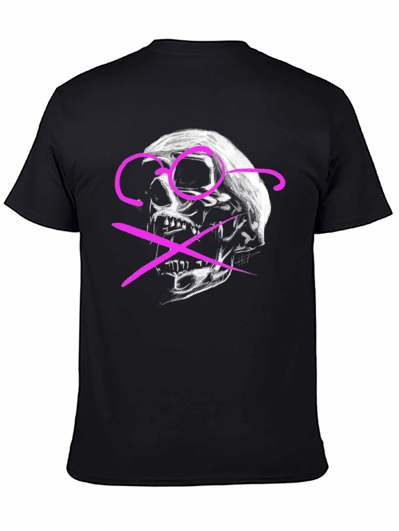 Edgy Skull Graphic Tee - Modern Streetwear