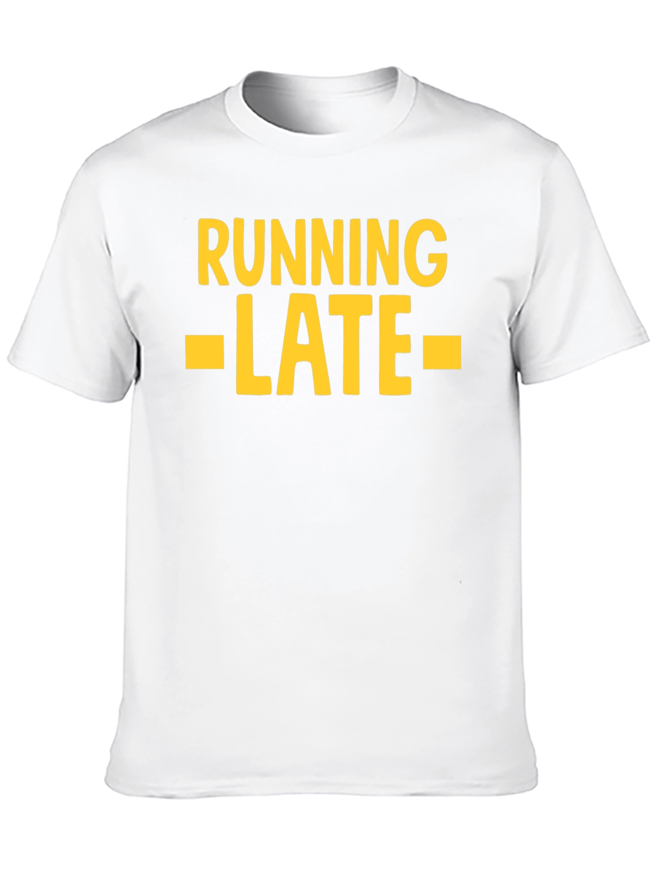 Running Late Graphic T-Shirt - Black Cotton Tee