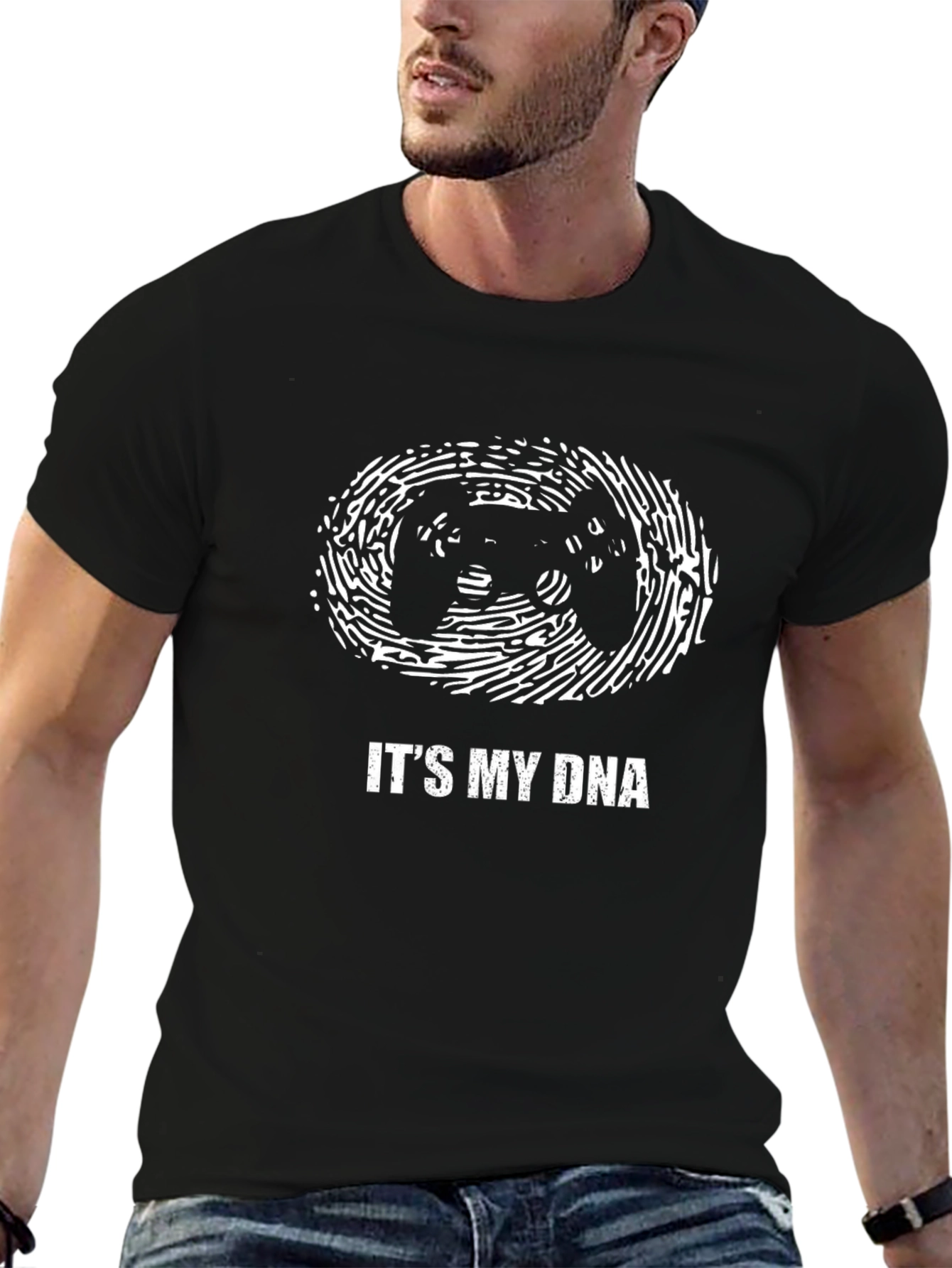 Gamer DNA T-Shirt - Black Cotton Tee