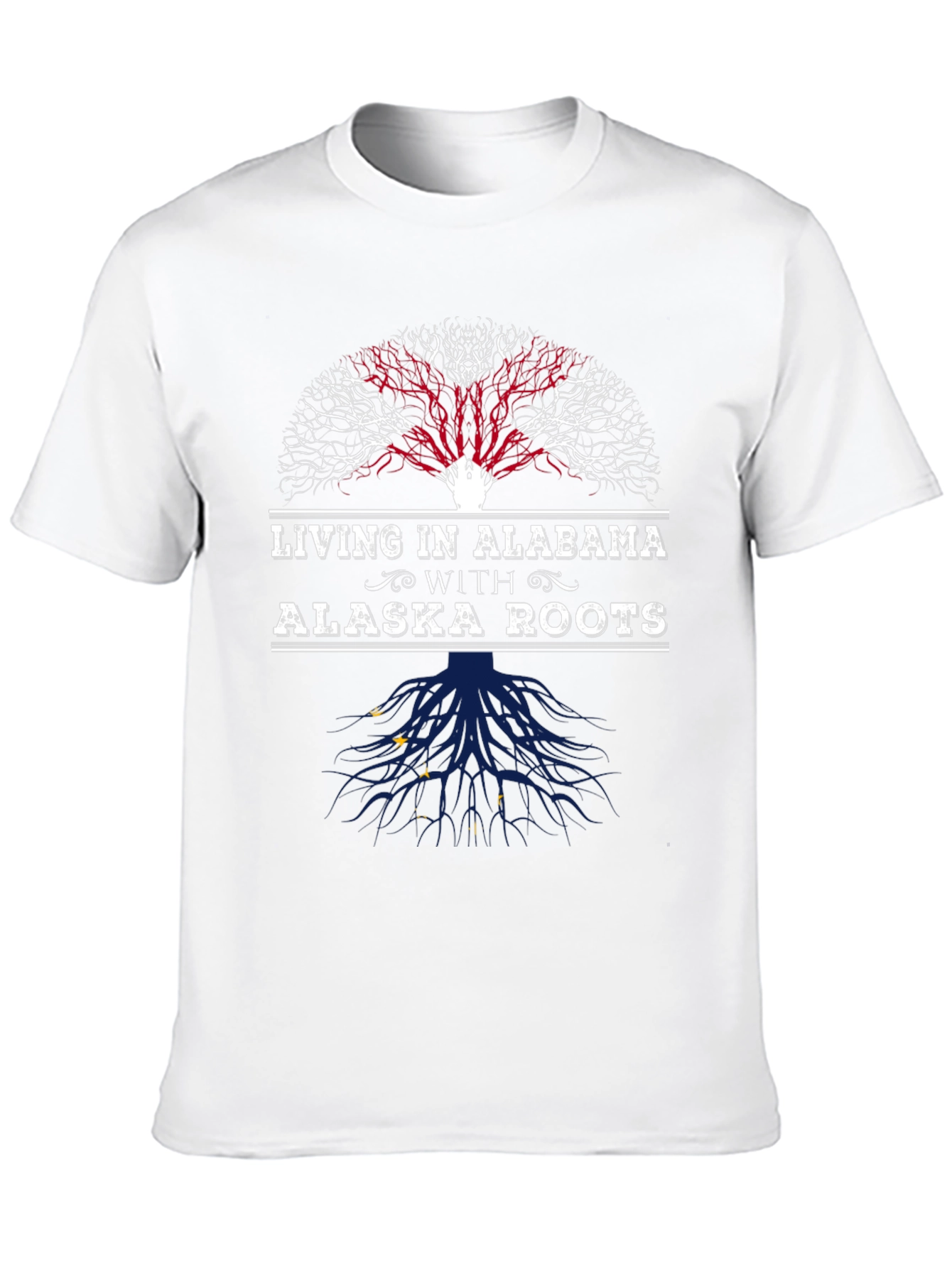 Living in Alabama with Alaska Roots Graphic Tee