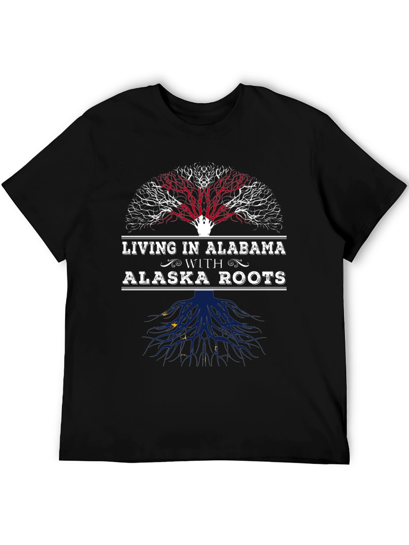 Living in Alabama with Alaska Roots Graphic Tee