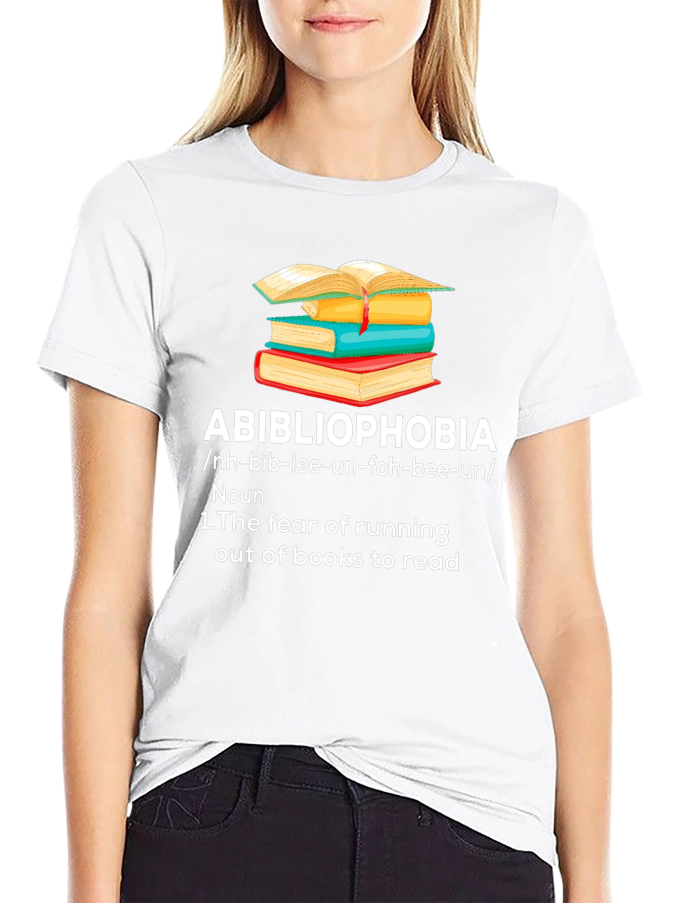 Abibliophobia T-Shirt - Fear of Running Out of Books!