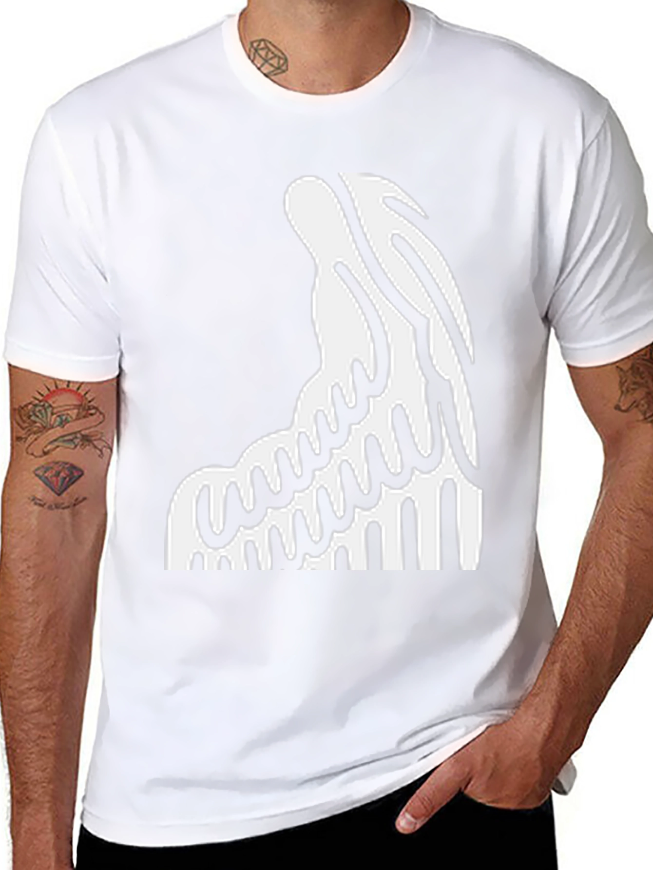 Abstract Graphic Print T-Shirt