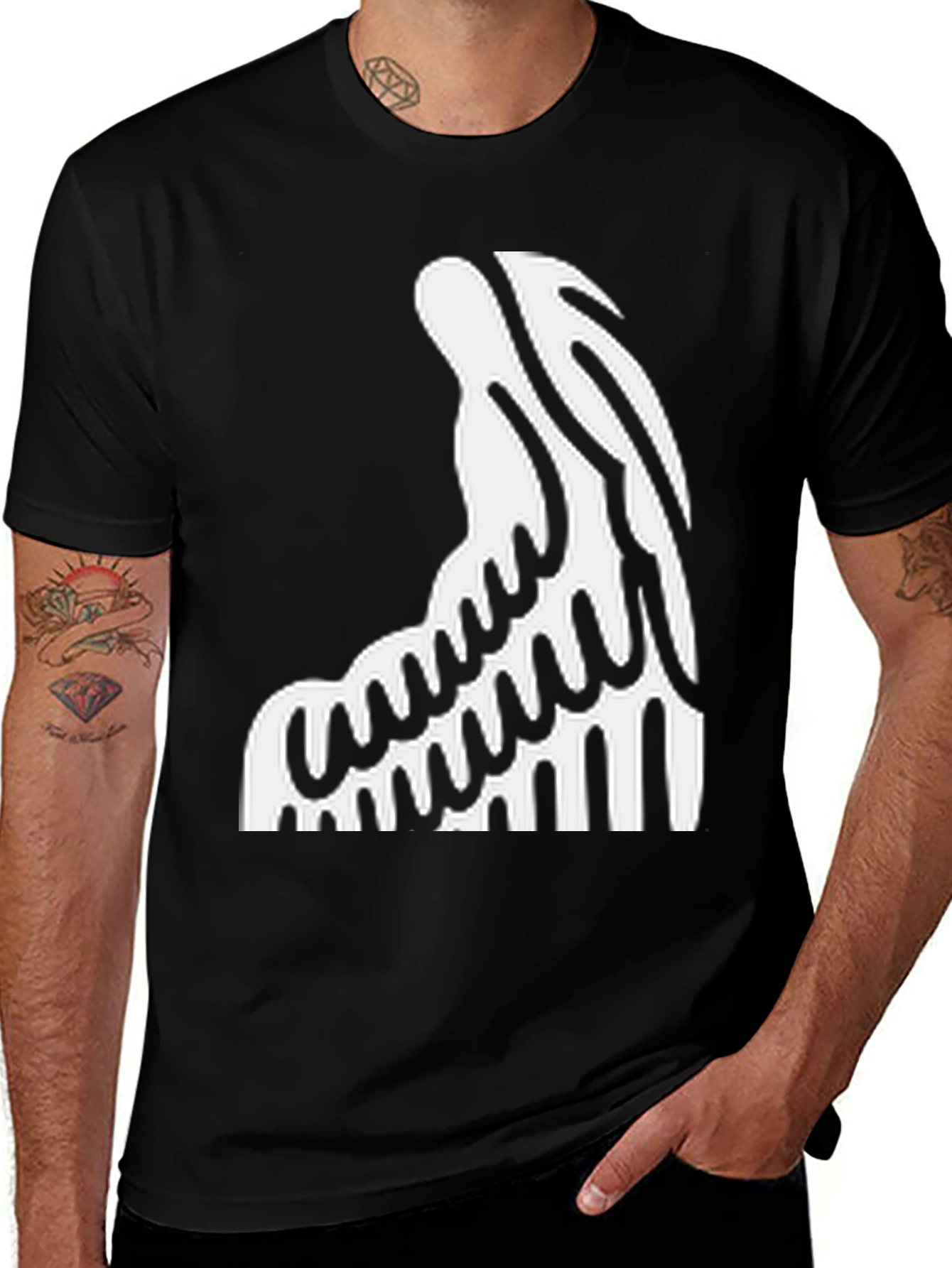 Abstract Graphic Print T-Shirt