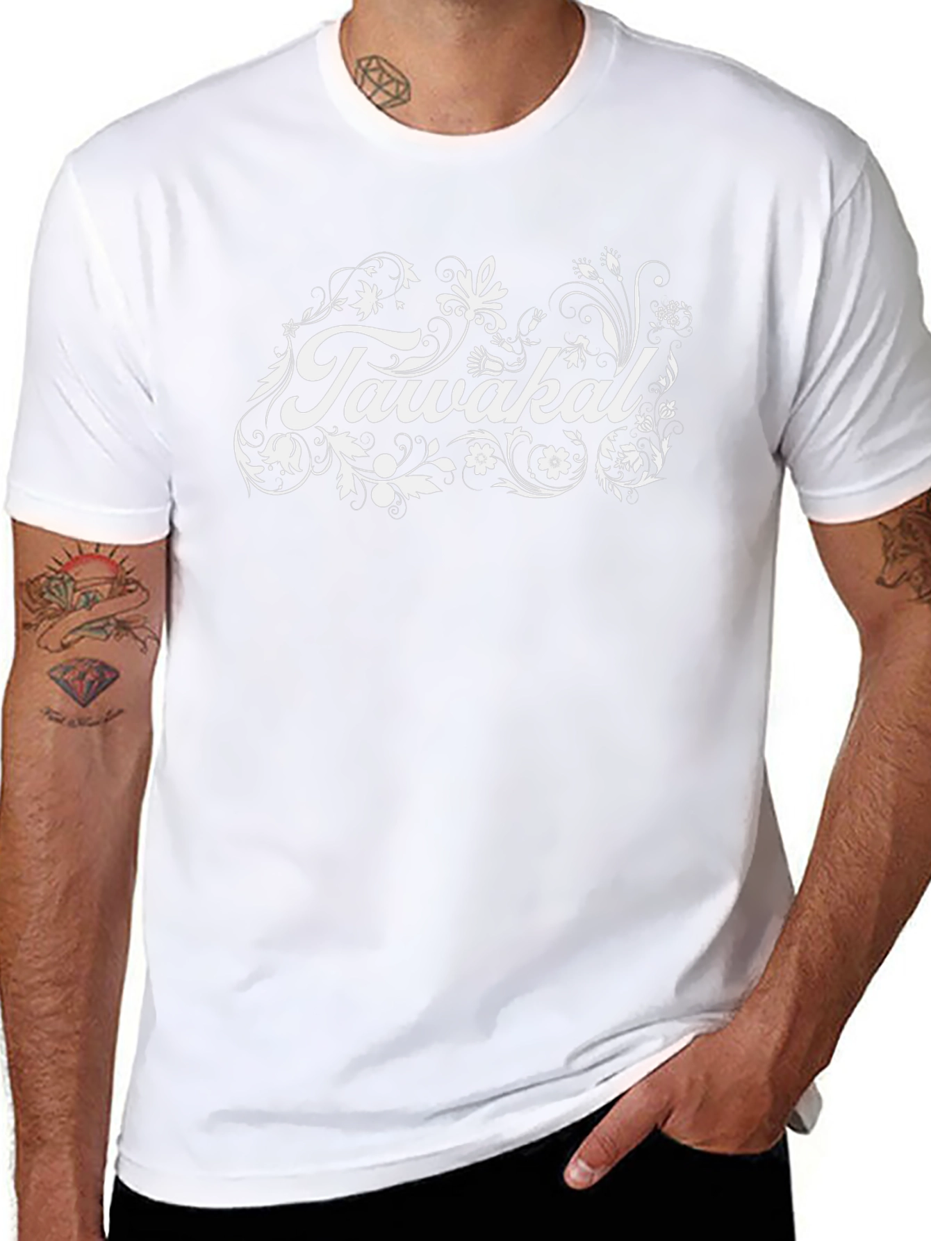 Floral Tawakal Graphic T-Shirt