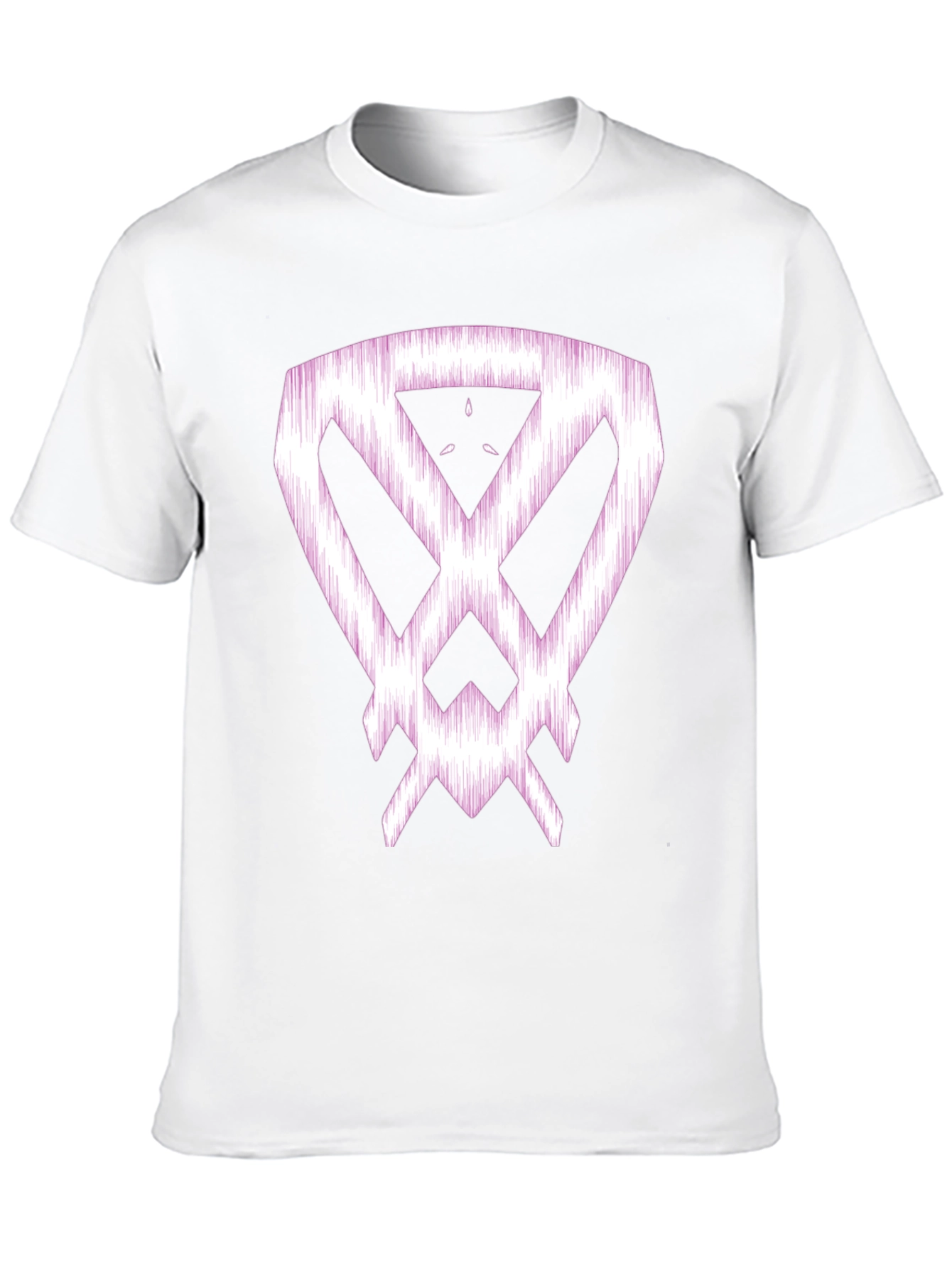 Abstract Graphic Print Black Cotton T-Shirt