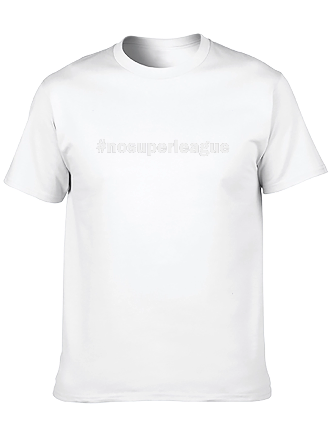 No Super League T-Shirt - Black Crew Neck Tee