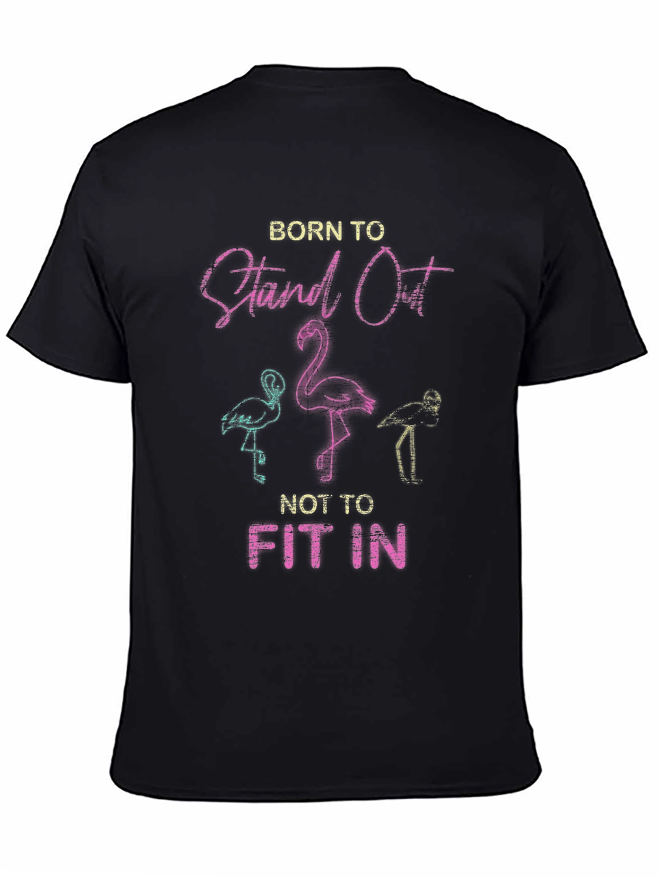 Born to Stand Out Flamingo Graphic Tee