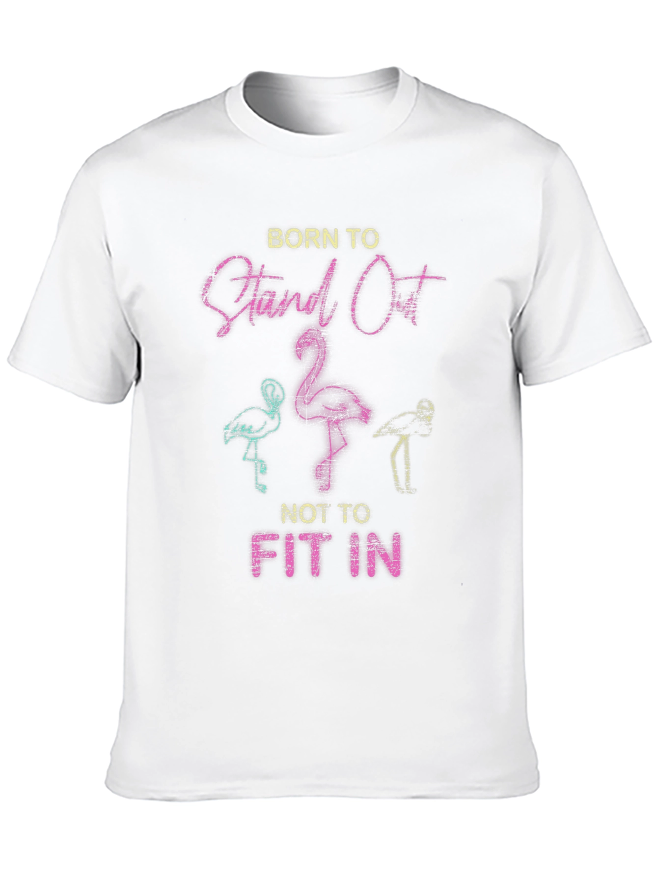 Born to Stand Out Flamingo Graphic Tee