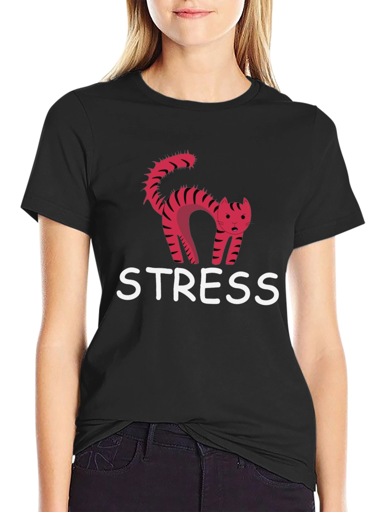 Funny Stress Cat T-Shirt