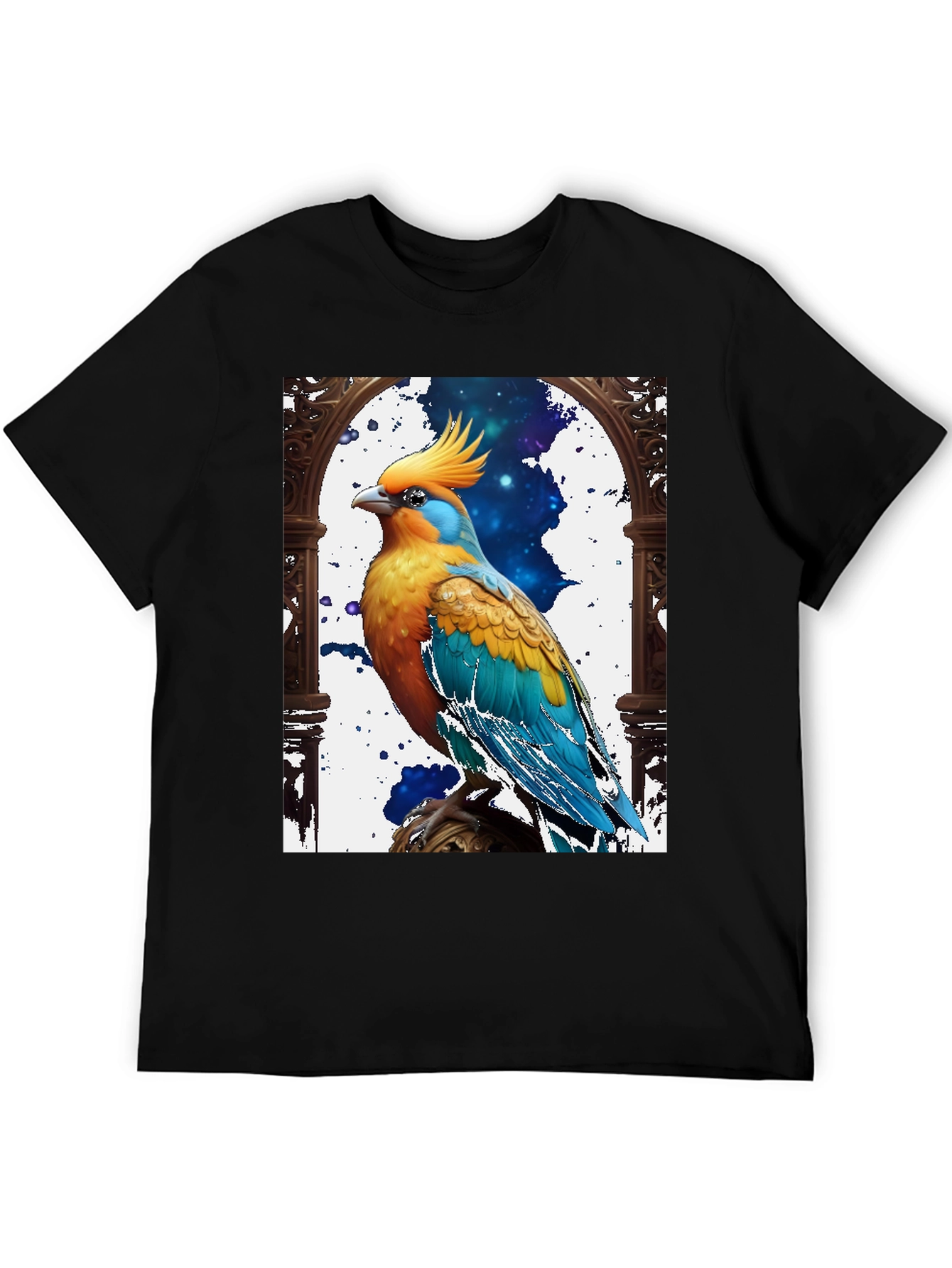 Exotic Bird Graphic Tee - Cool Bird Lover Shirt