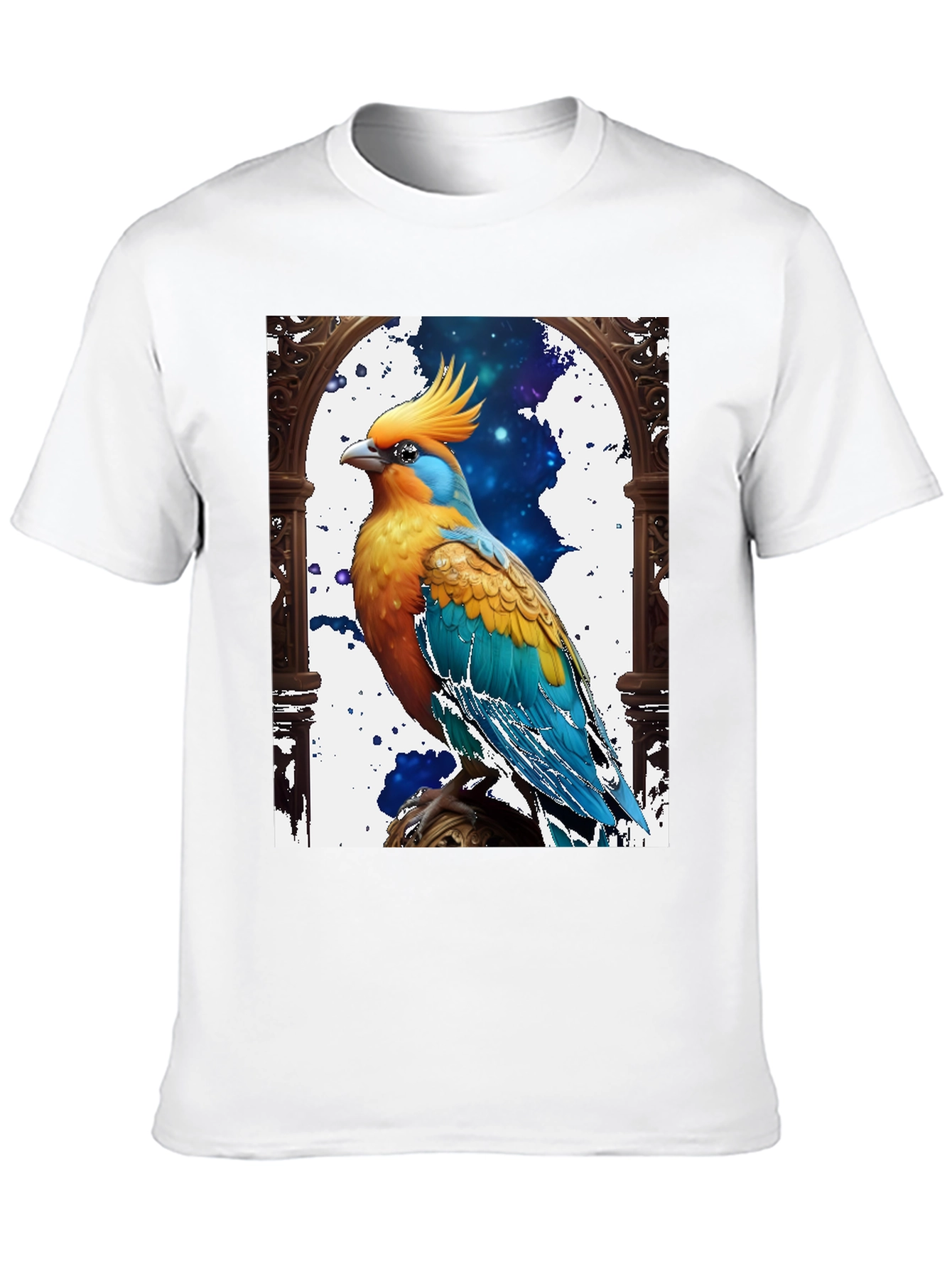 Exotic Bird Graphic Tee - Cool Bird Lover Shirt
