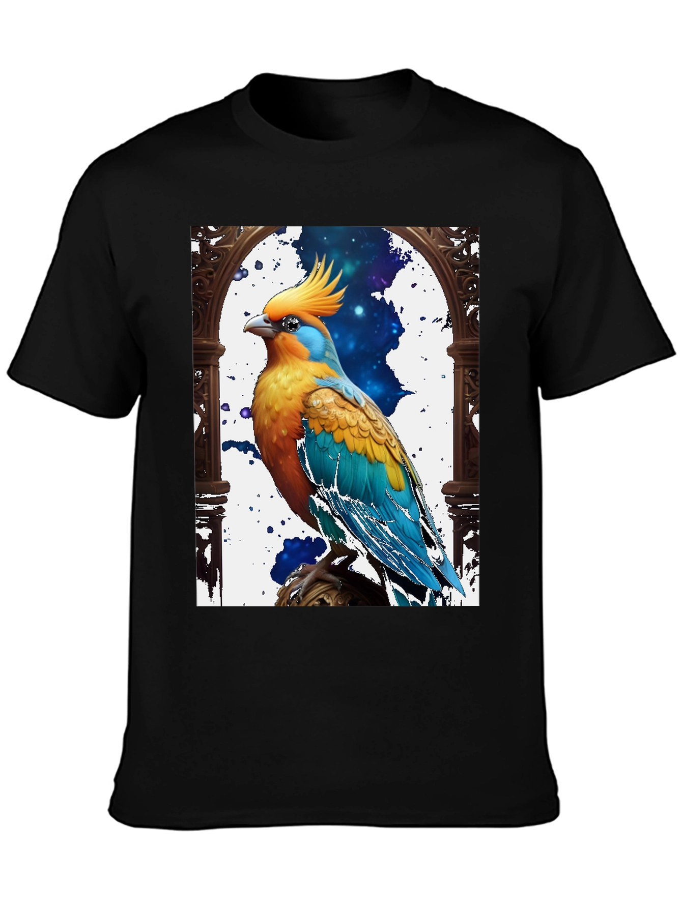 Exotic Bird Graphic Tee - Cool Bird Lover Shirt