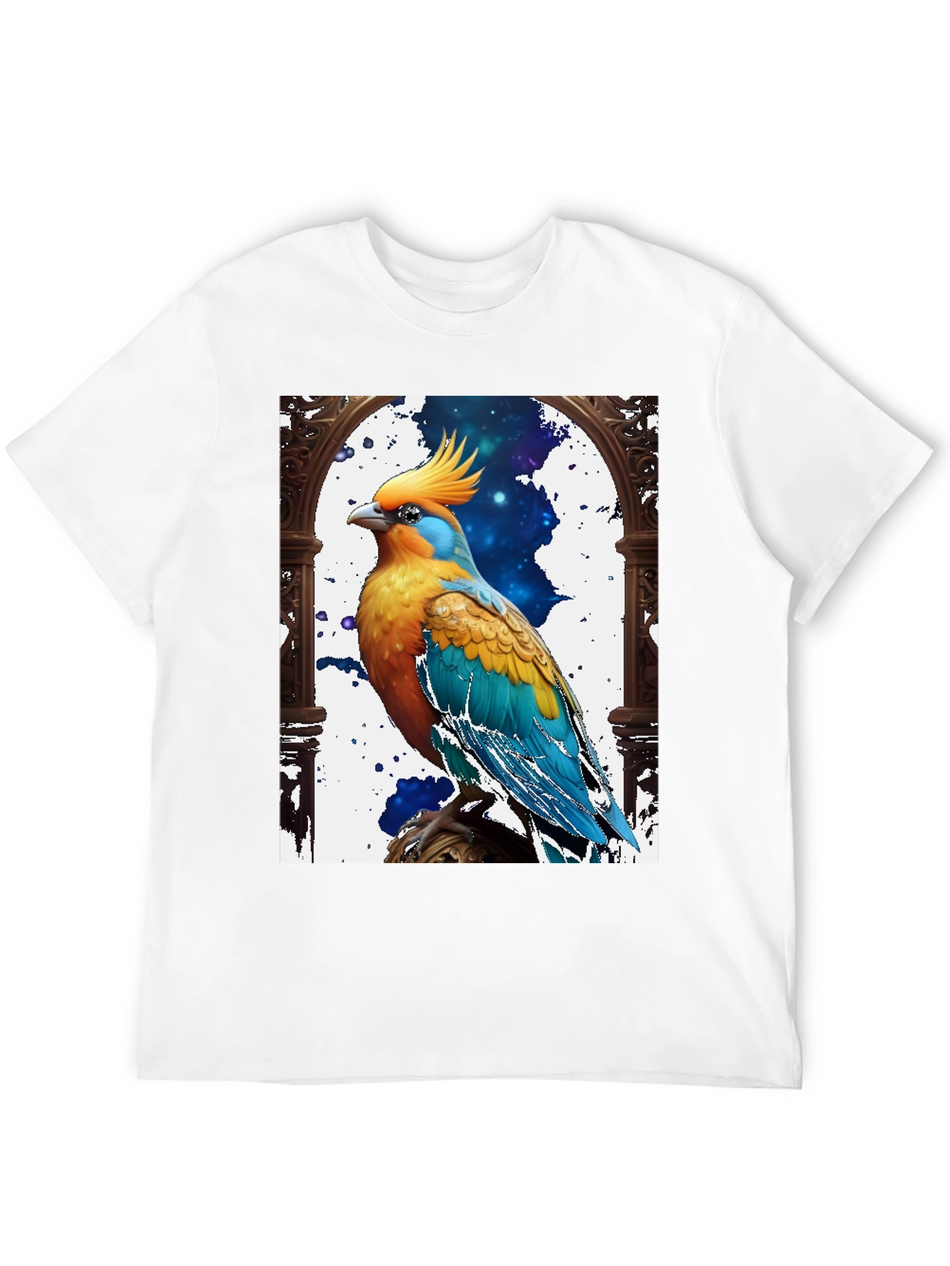 Exotic Bird Graphic Tee - Cool Bird Lover Shirt