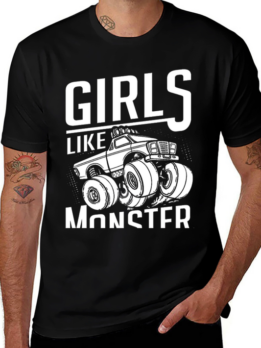Girls Like Monster Truck T-Shirt