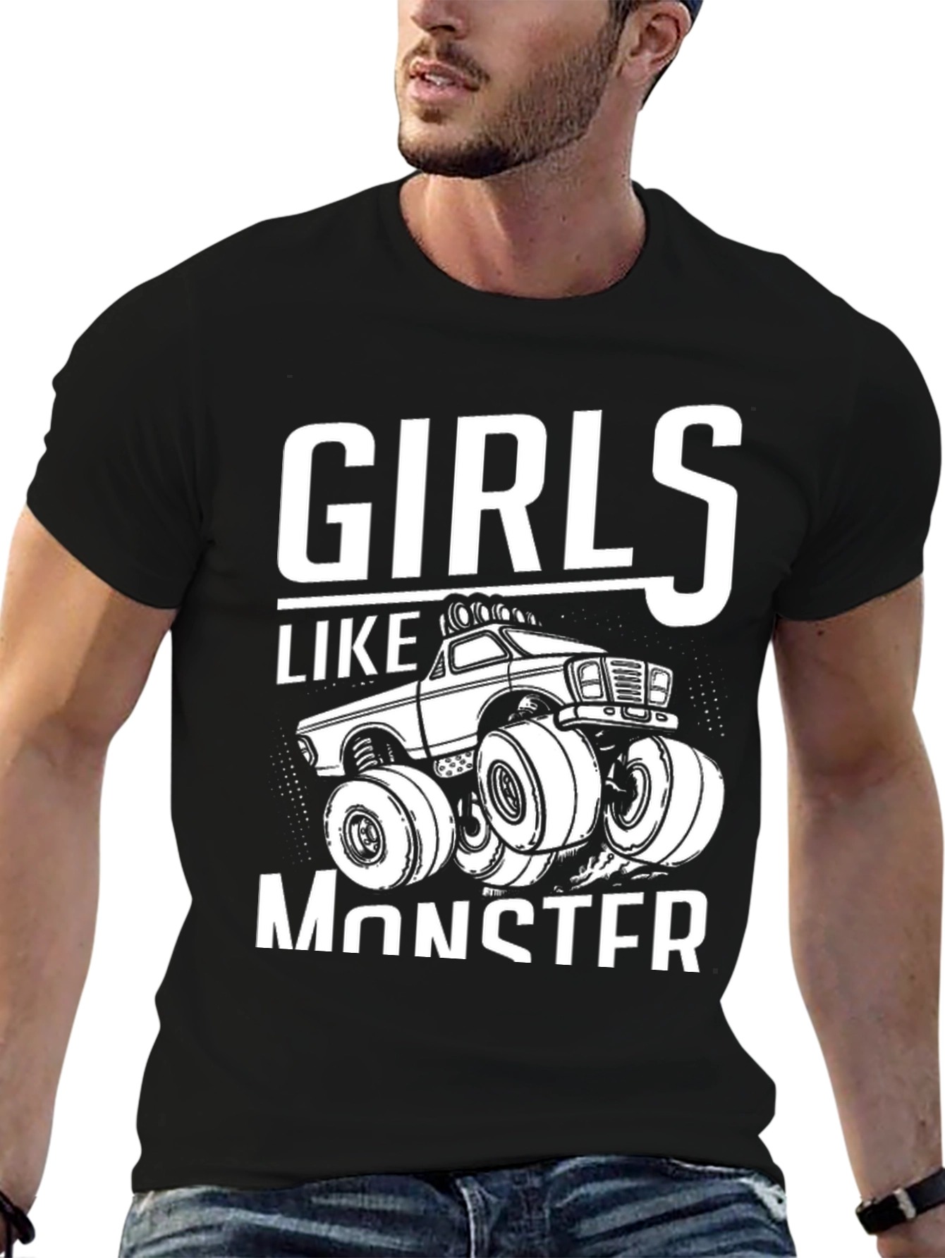 Girls Like Monster Truck T-Shirt