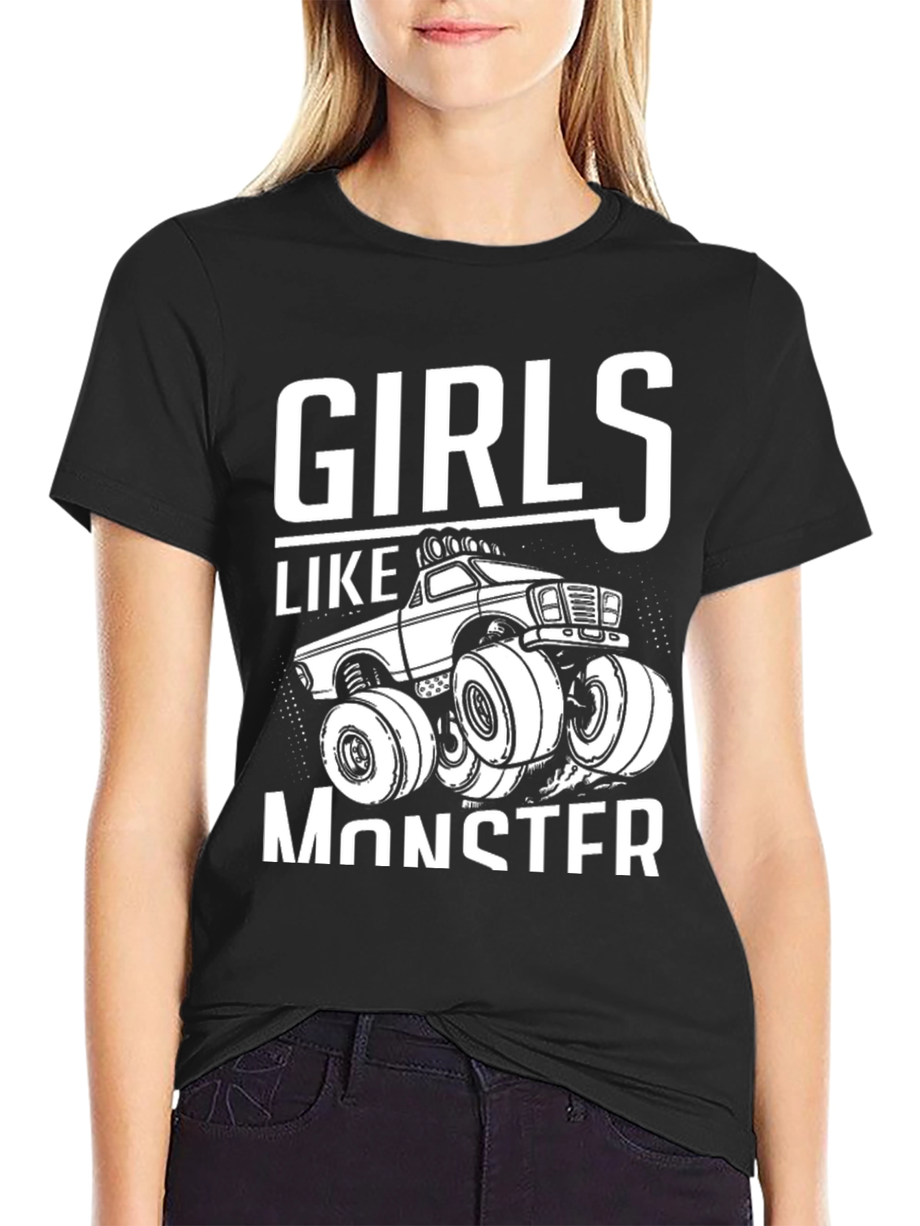 Girls Like Monster Truck T-Shirt