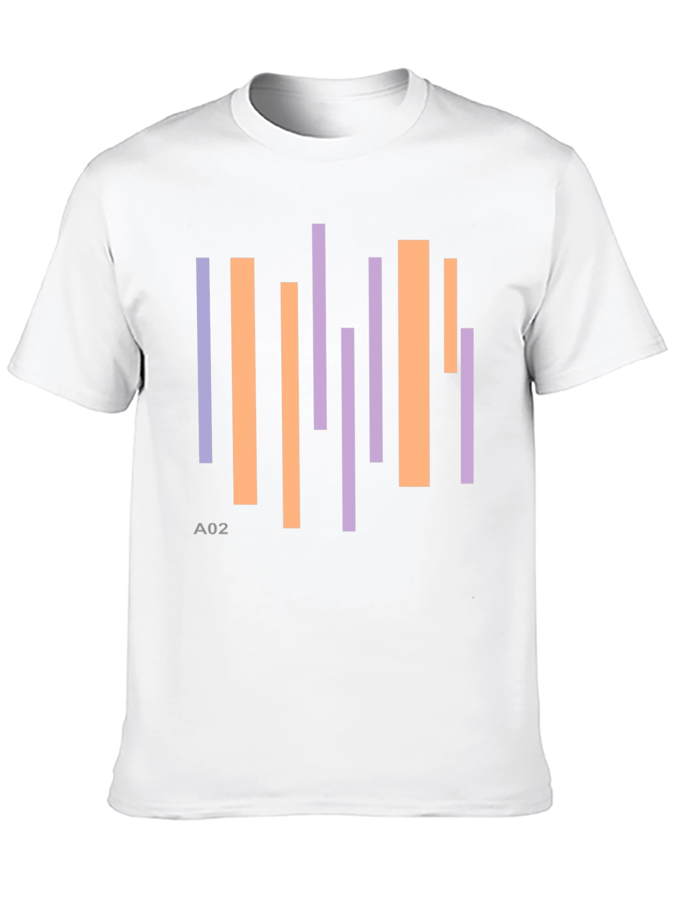 Abstract Stripes Black T-Shirt