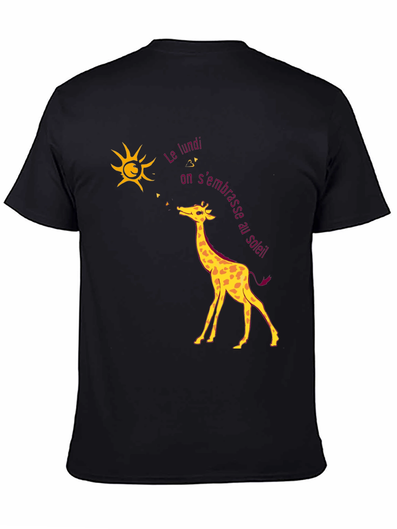 Giraffe and Sun T-Shirt - Unique Design