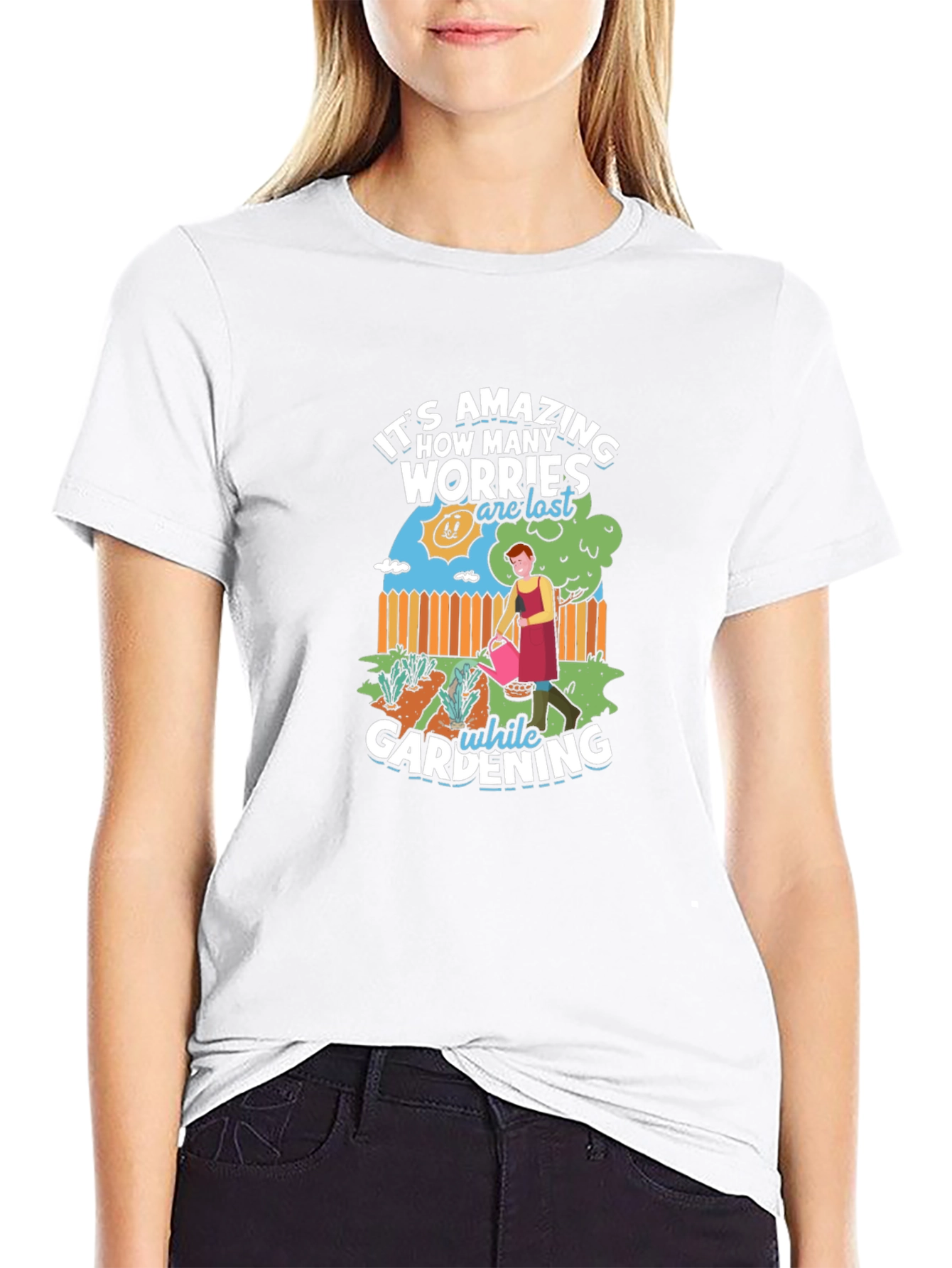 Gardening Worry-Free Graphic Tee