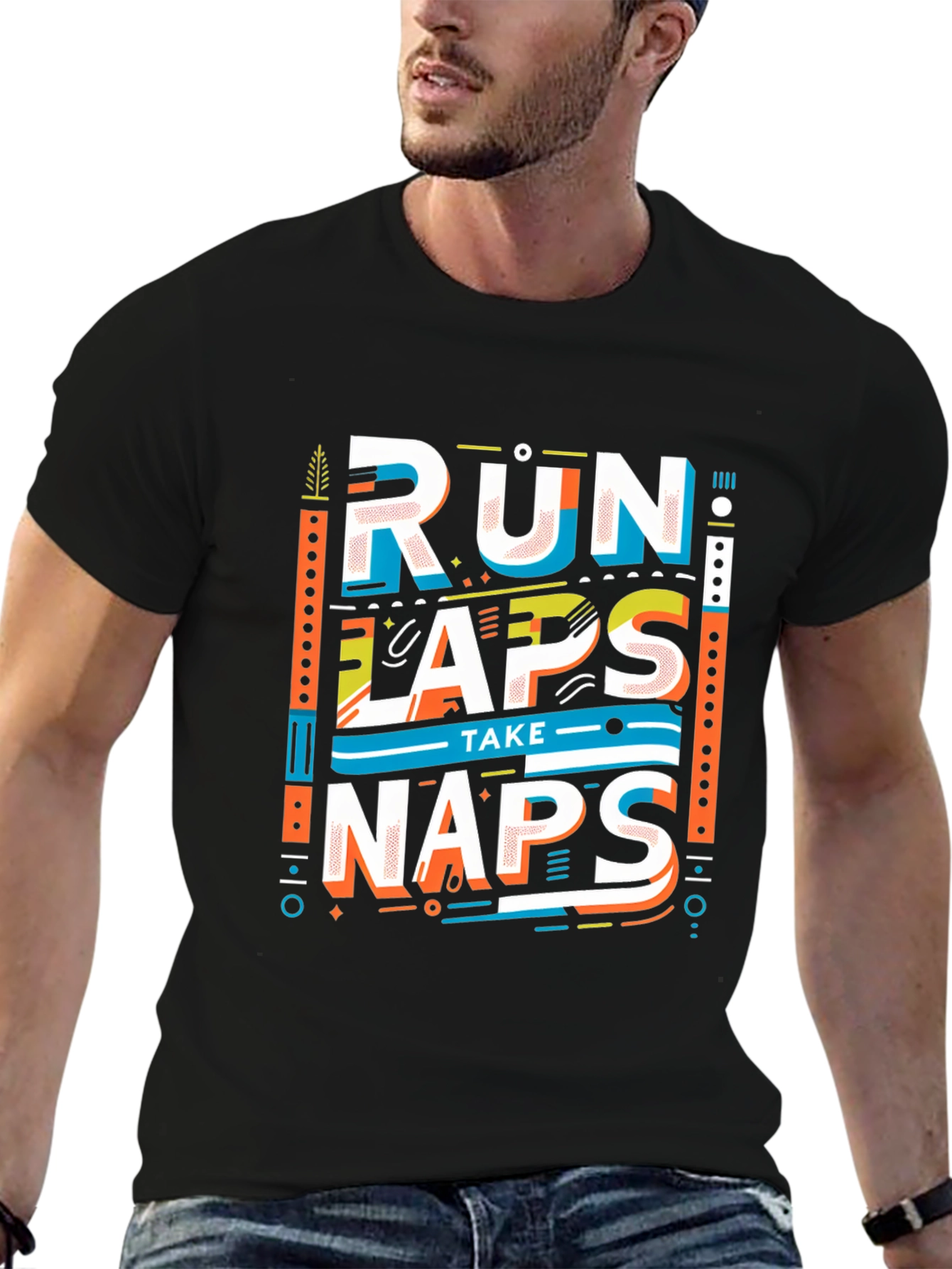Run Laps Take Naps Graphic Tee
