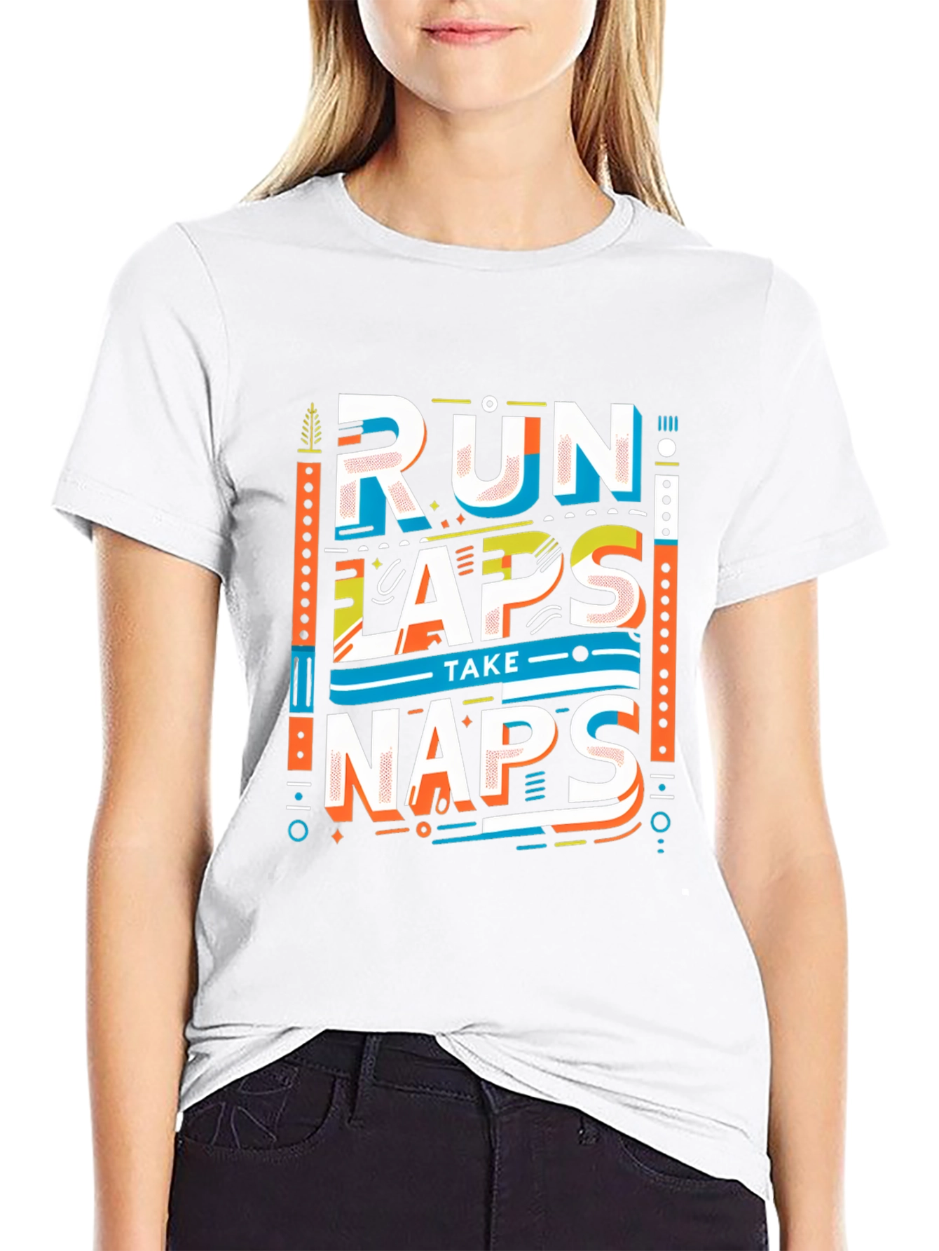 Run Laps Take Naps Graphic Tee