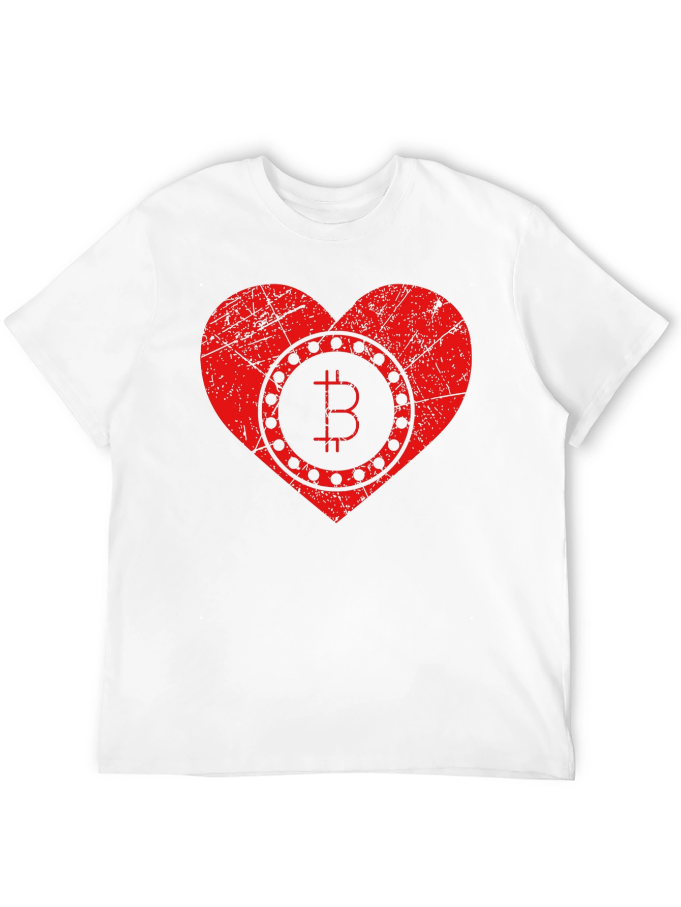 Bitcoin Heart Graphic T-Shirt