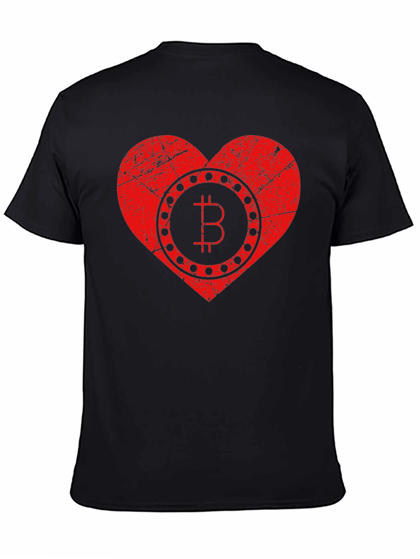 Bitcoin Heart Graphic T-Shirt