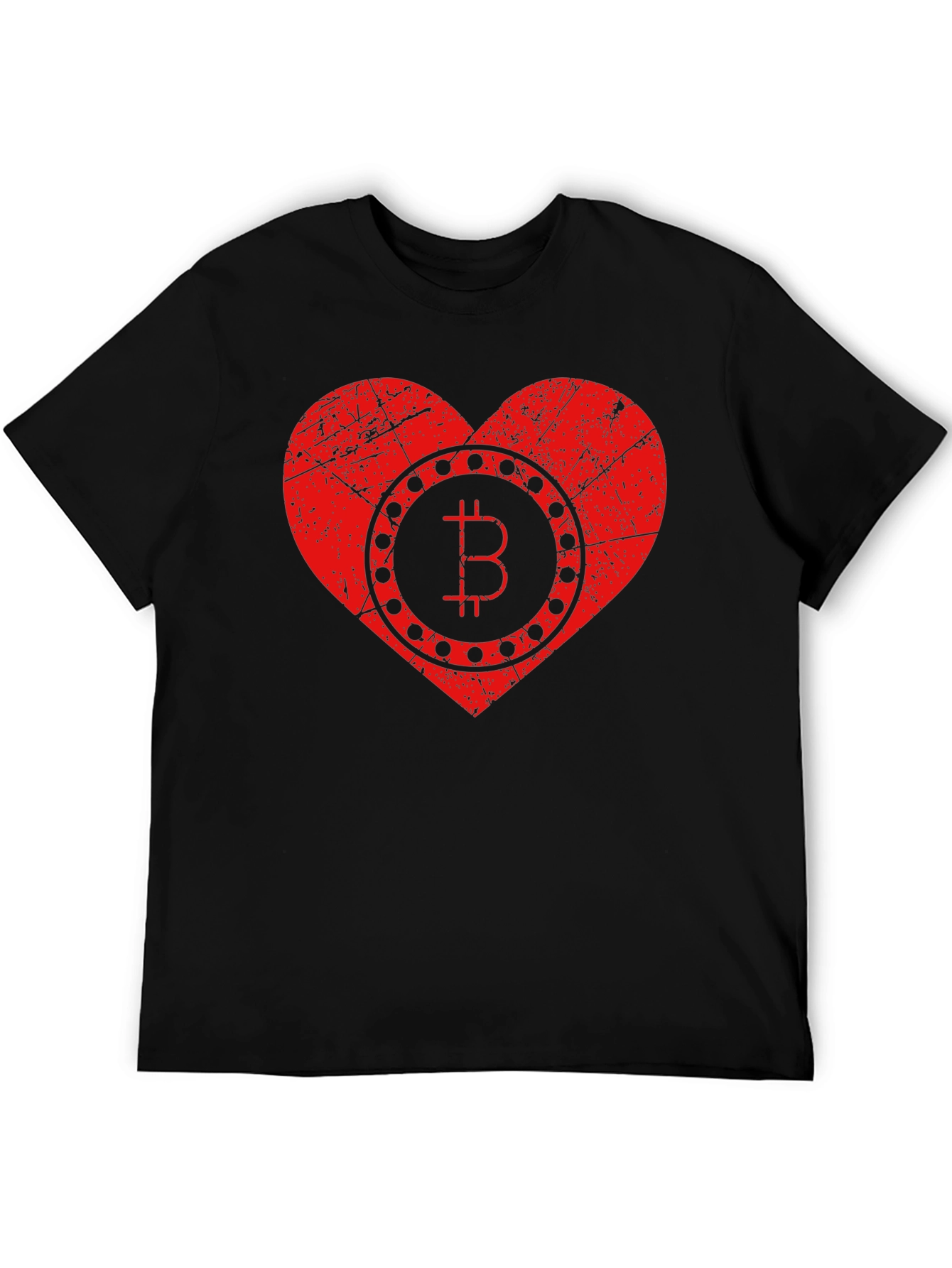 Bitcoin Heart Graphic T-Shirt