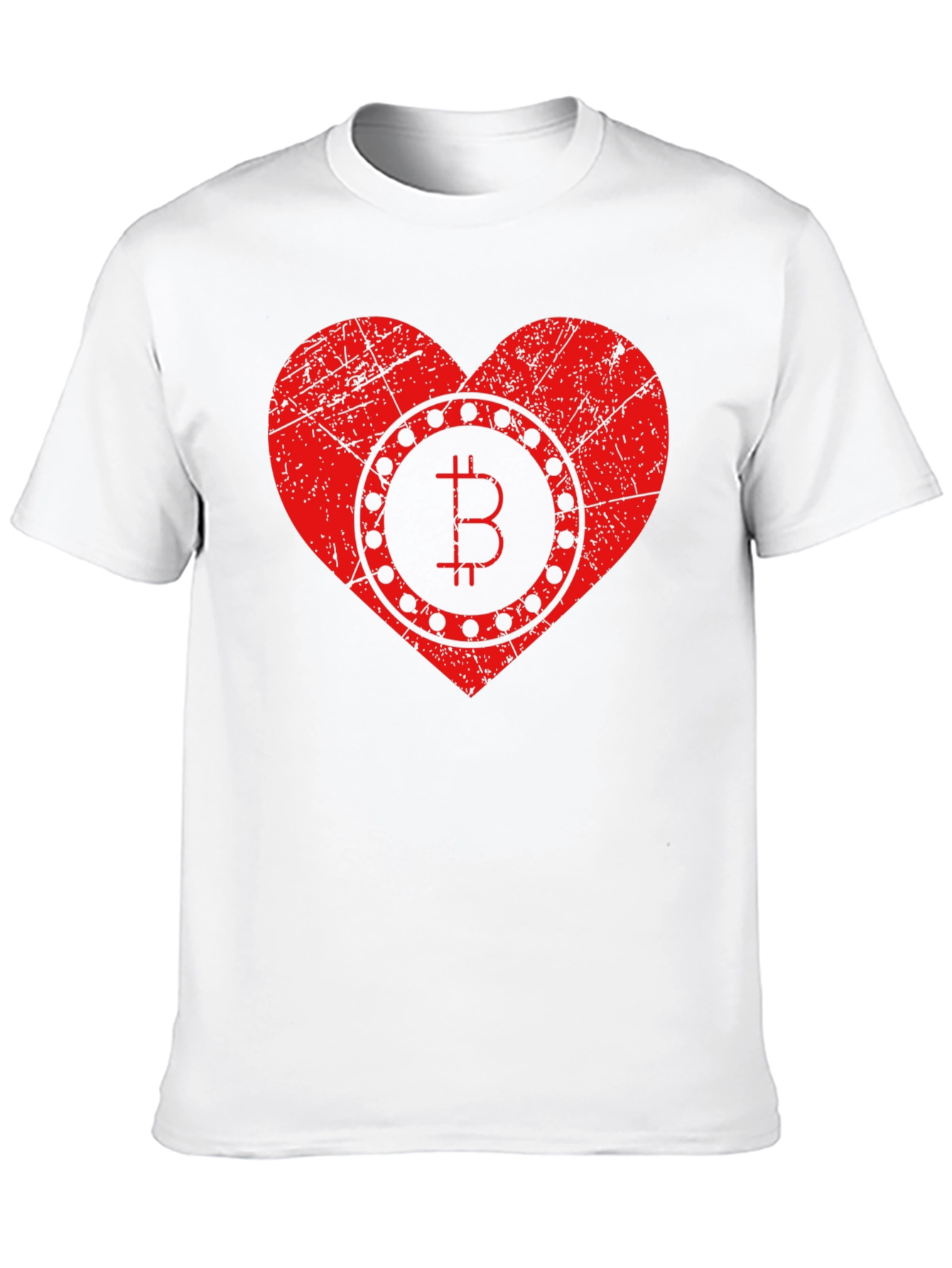 Bitcoin Heart Graphic T-Shirt
